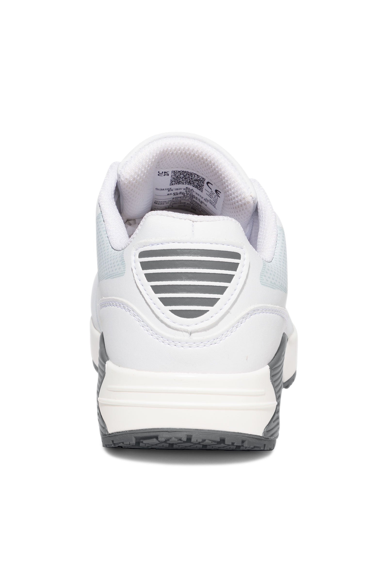 Damen Berufsschuh weiss/grau, Vue de dos