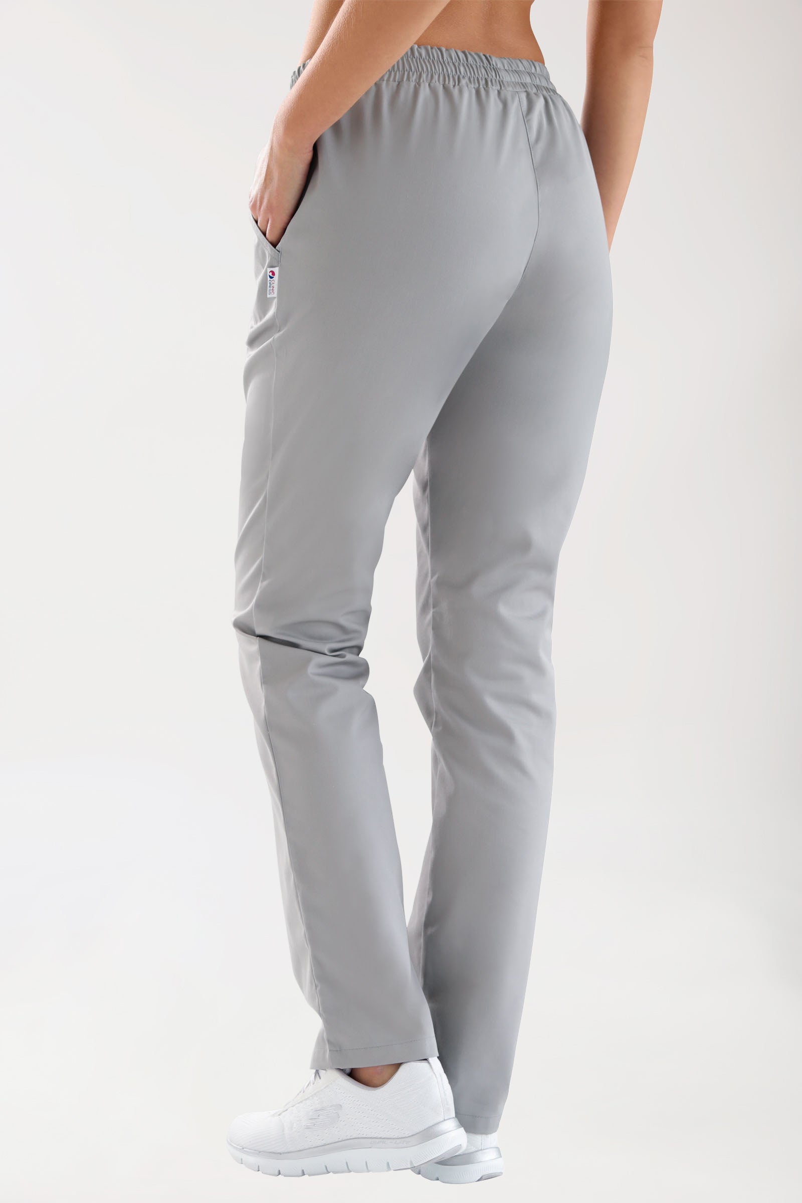 CORE Hose Damen - leicht vertiefter Bund grau