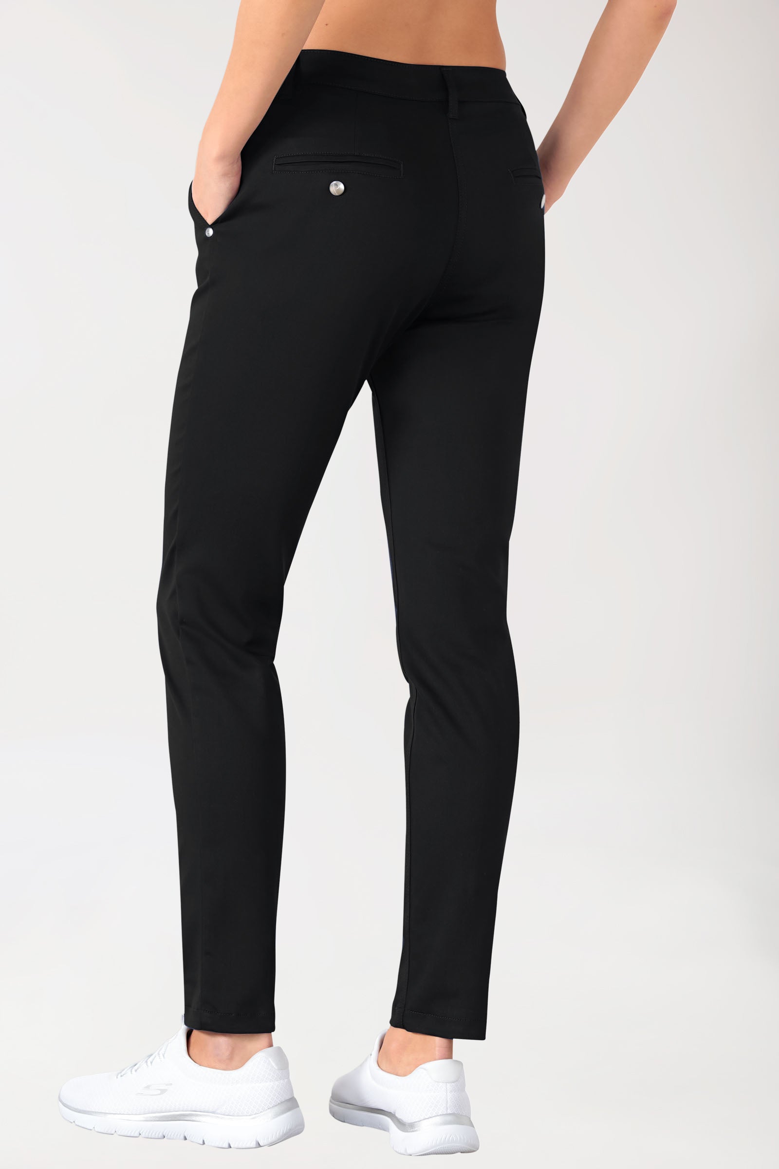 Stretch Hose Damen - Chino Style schwarz