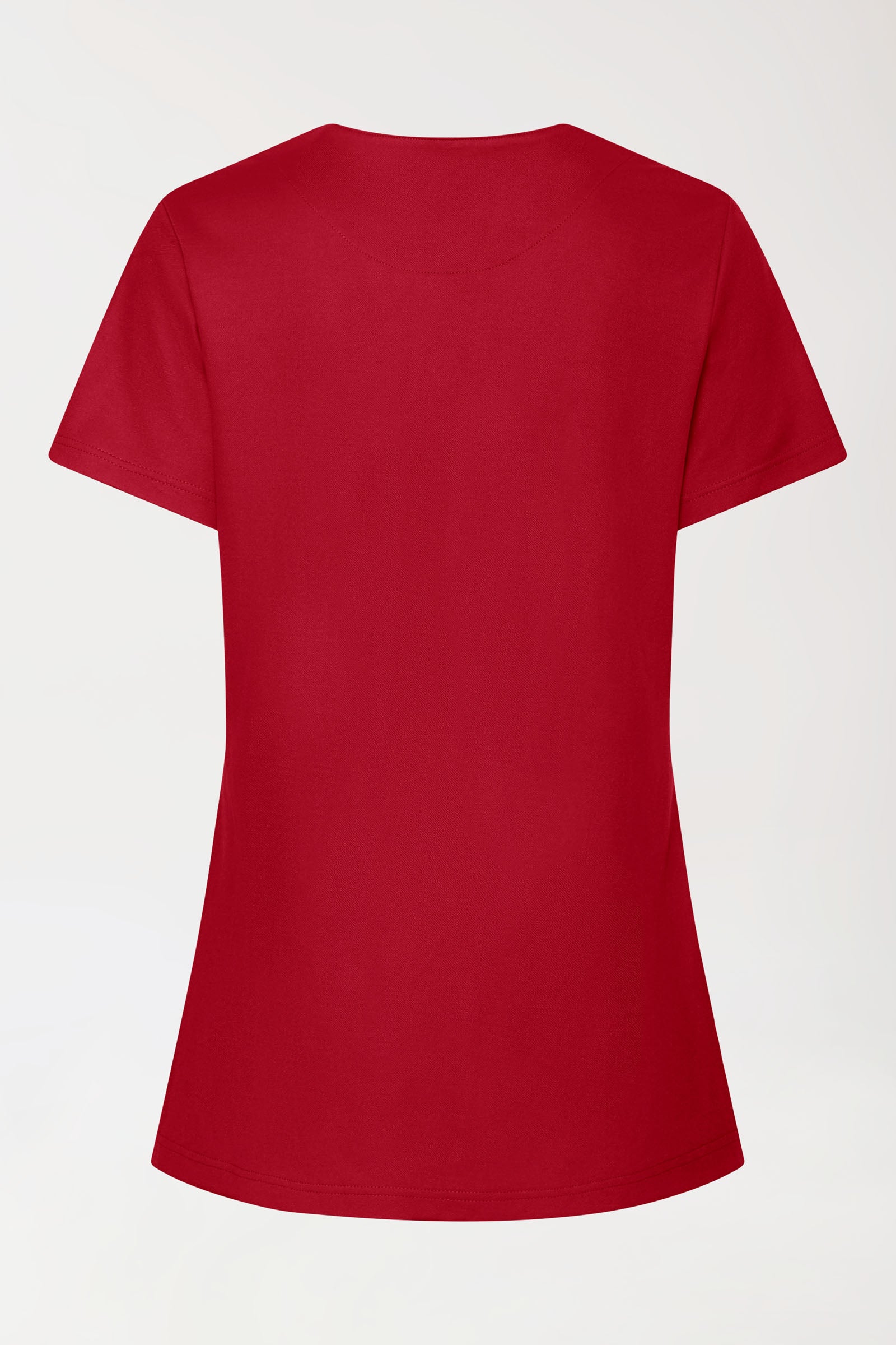 COMFY FLEX Stretch Schlupfkasack Damen - mit Druckknöpfen rot, Vue de dos