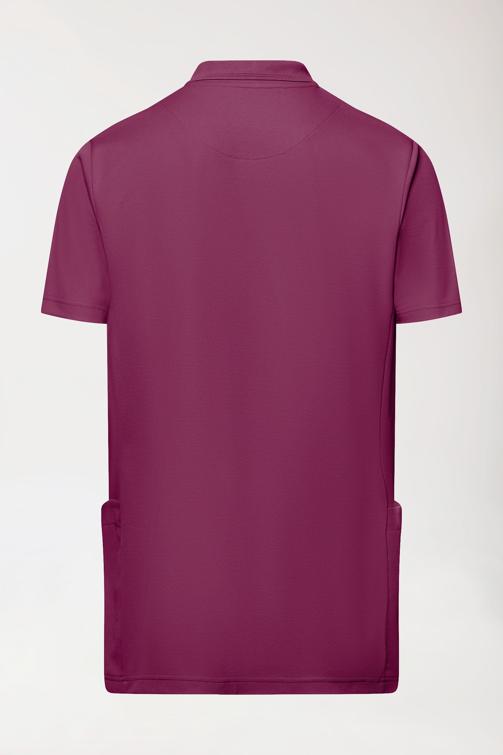 COMFY FLEX Stretch Schlupfkasack Herren - Polokragen berry, Vue de dos