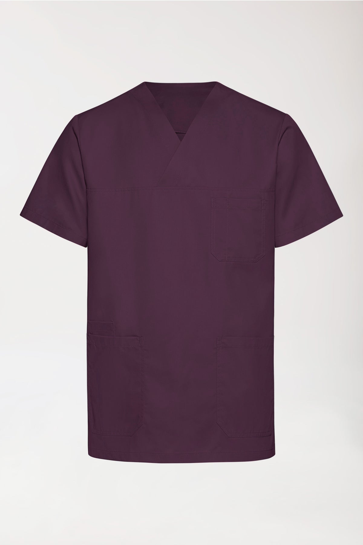 TENCEL™ Schlupfkasack Herren - V-Ausschnitt black berry, Vue de dos