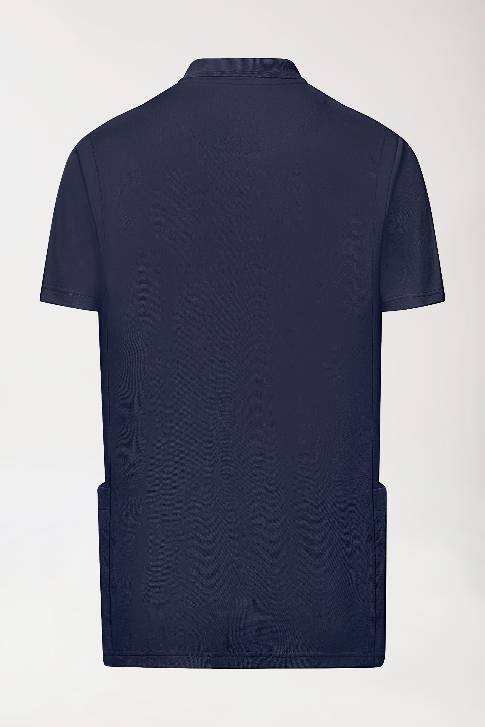 COMFY FLEX Stretch Schlupfkasack Herren - Polokragen navy, Vue de dos