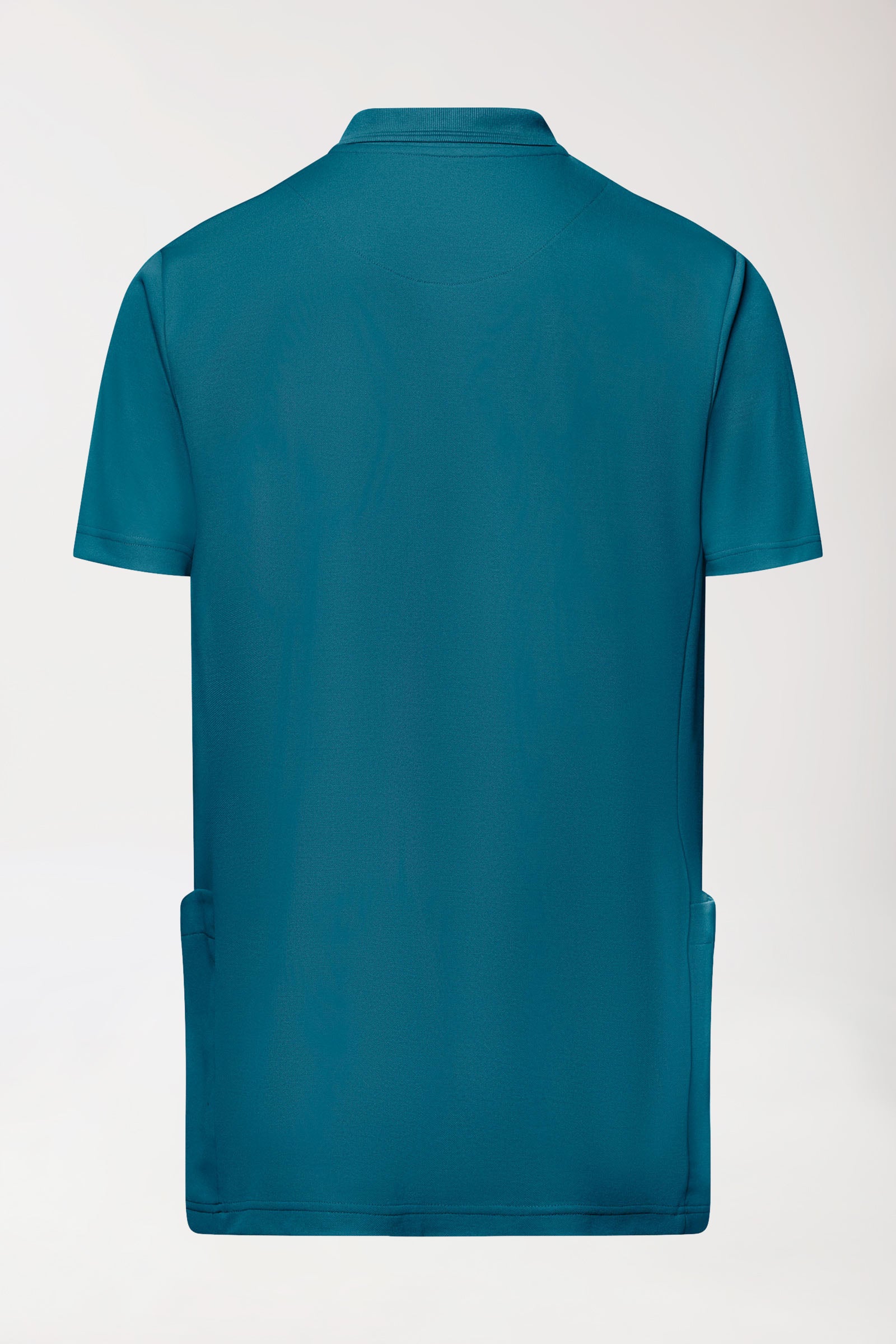 COMFY FLEX Stretch Schlupfkasack Herren - Polokragen petrol, Vue de dos