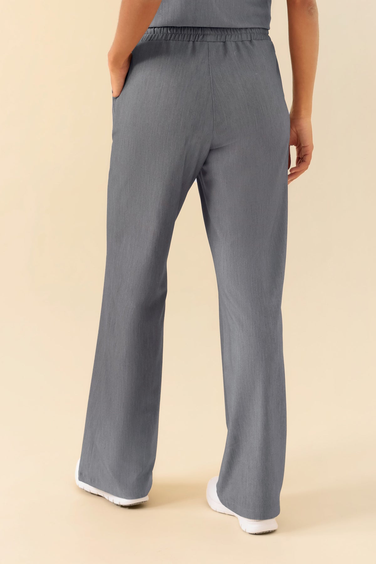 KAERE Hose Damen - weites Bein grau melange, Vue de dos