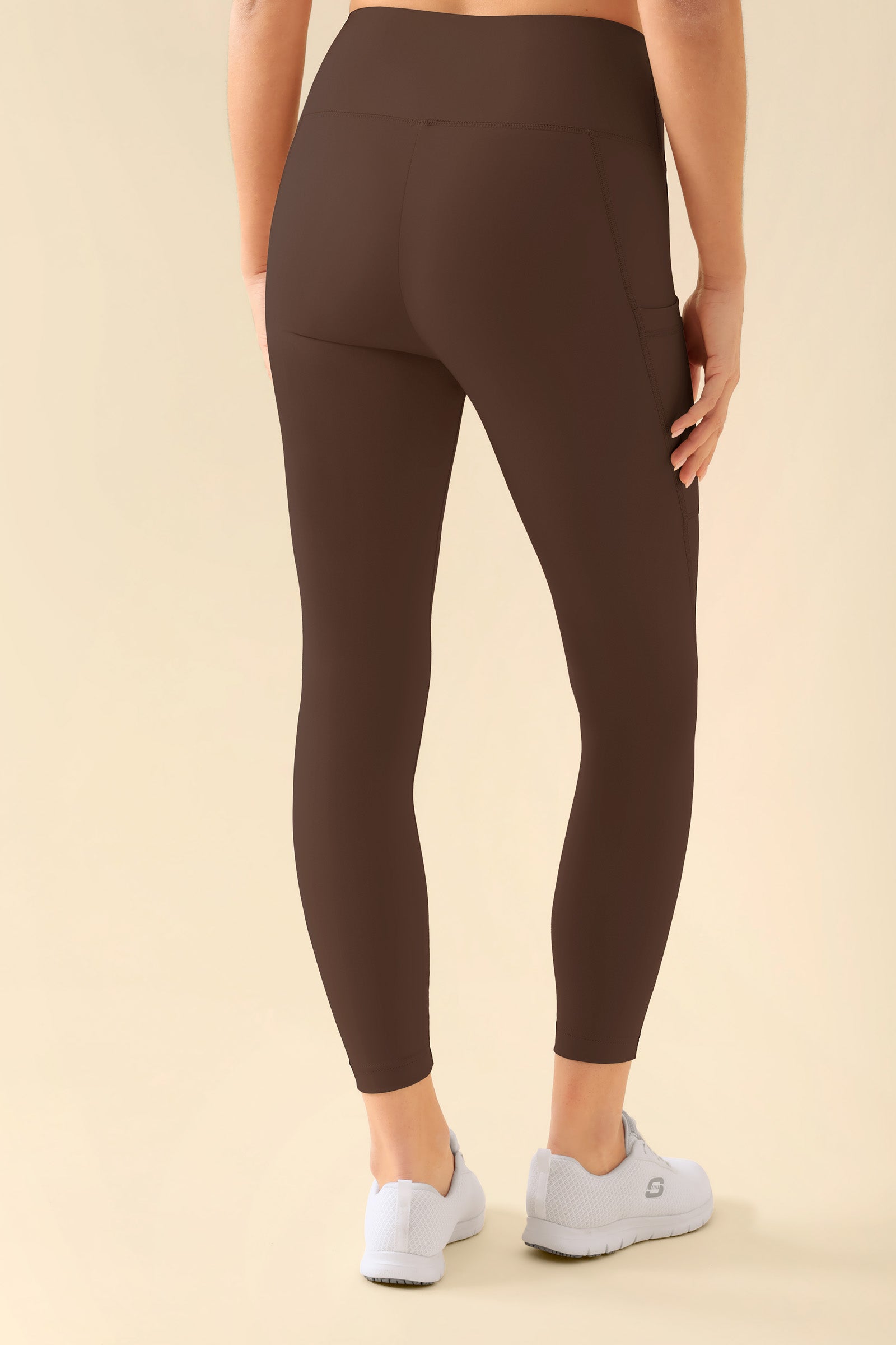 KAERE Leggings Damen - super elastisch coffee, Vue de dos
