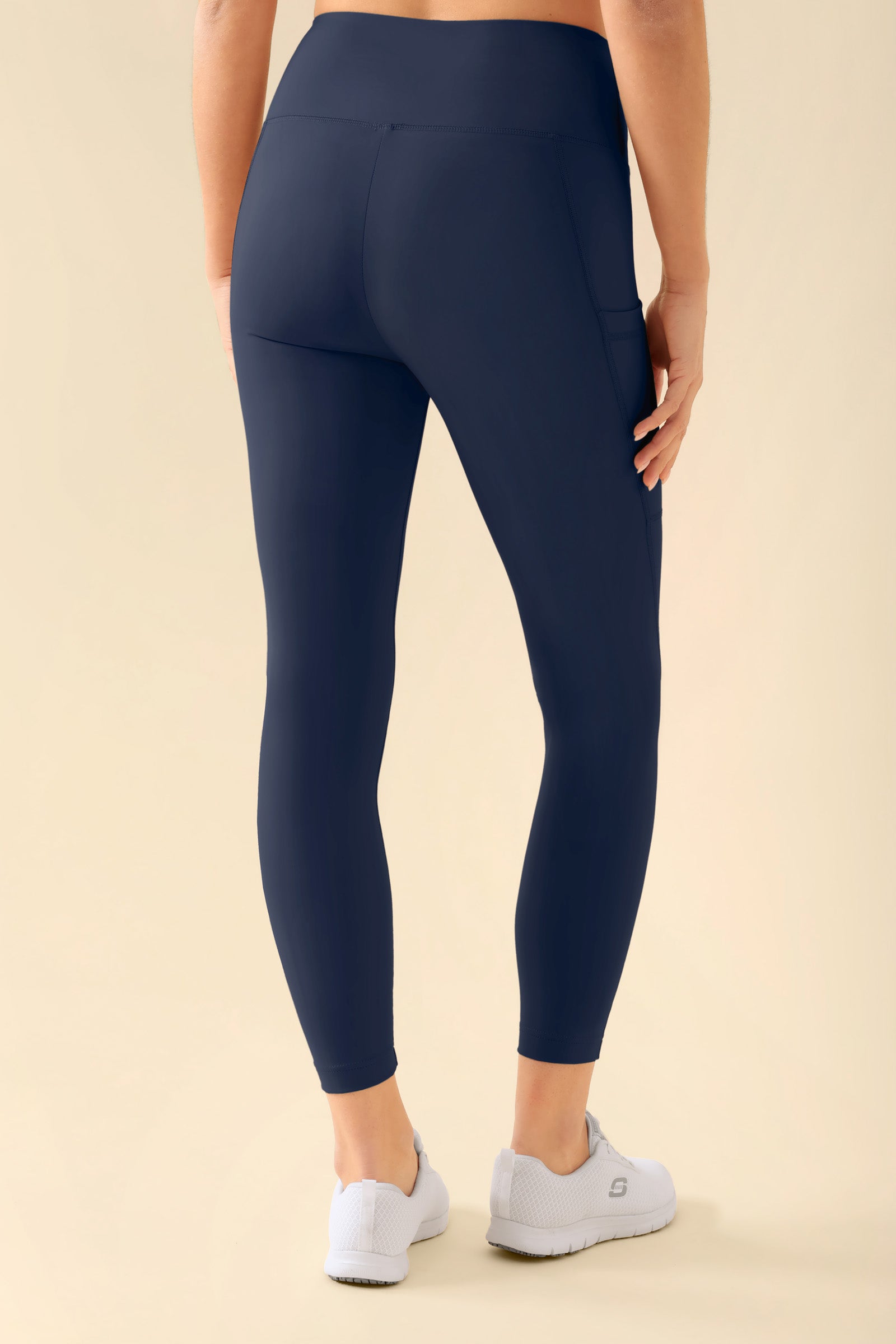 KAERE Leggings Damen - super elastisch navy, Rückansicht