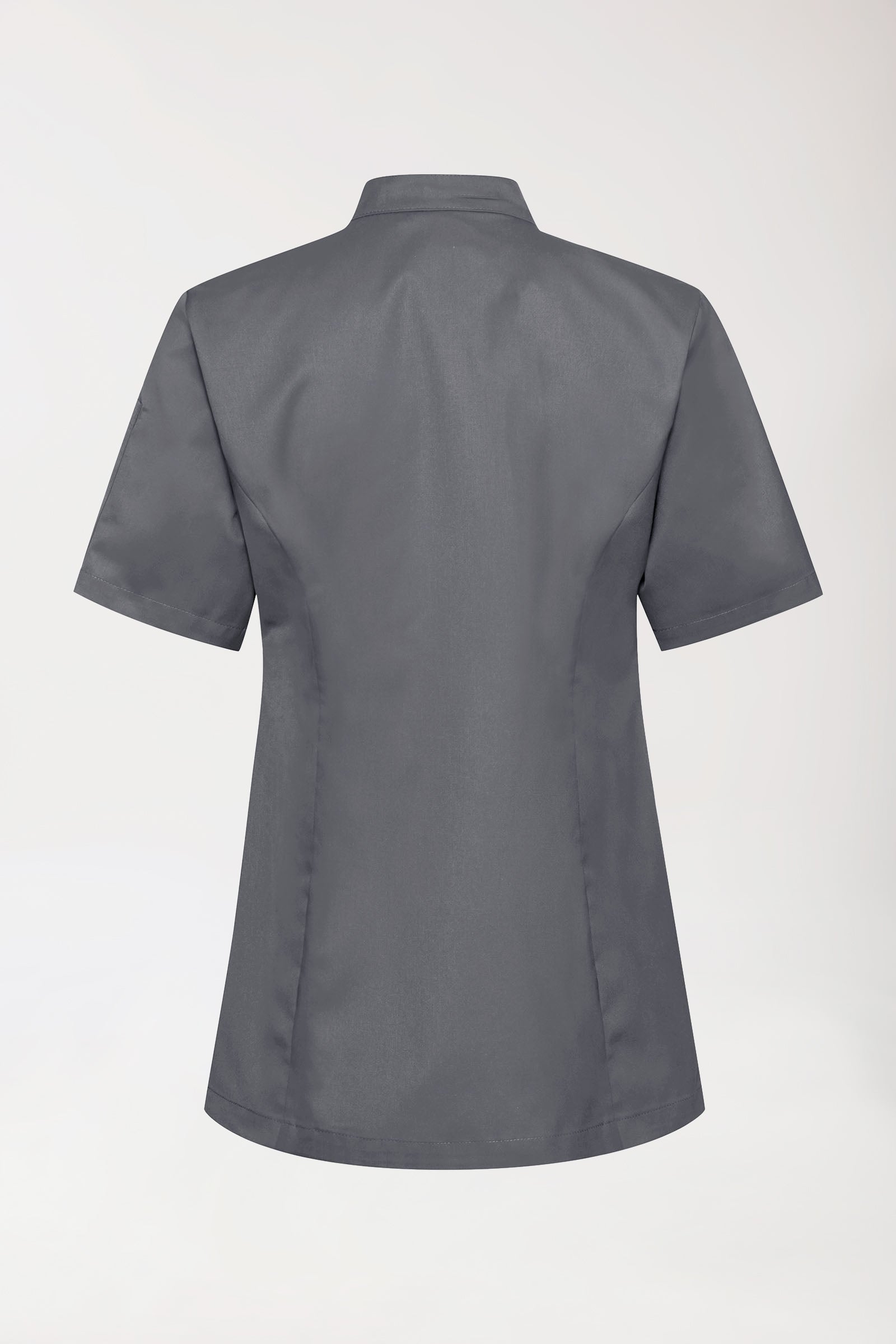 Gastro Kochjacke Damen - 1/2 Arm steingrau, Vue de dos