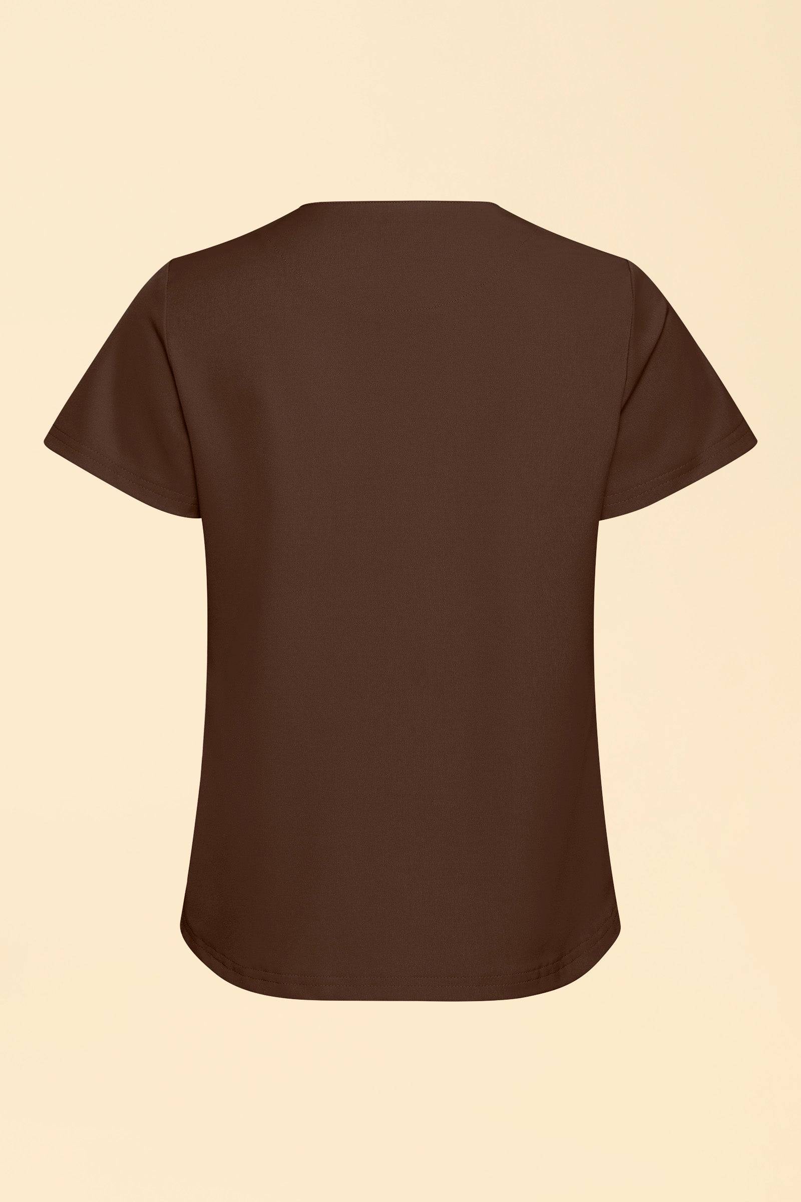 KAERE Shirt Damen - Rundhalsausschnitt coffee, Vue de dos