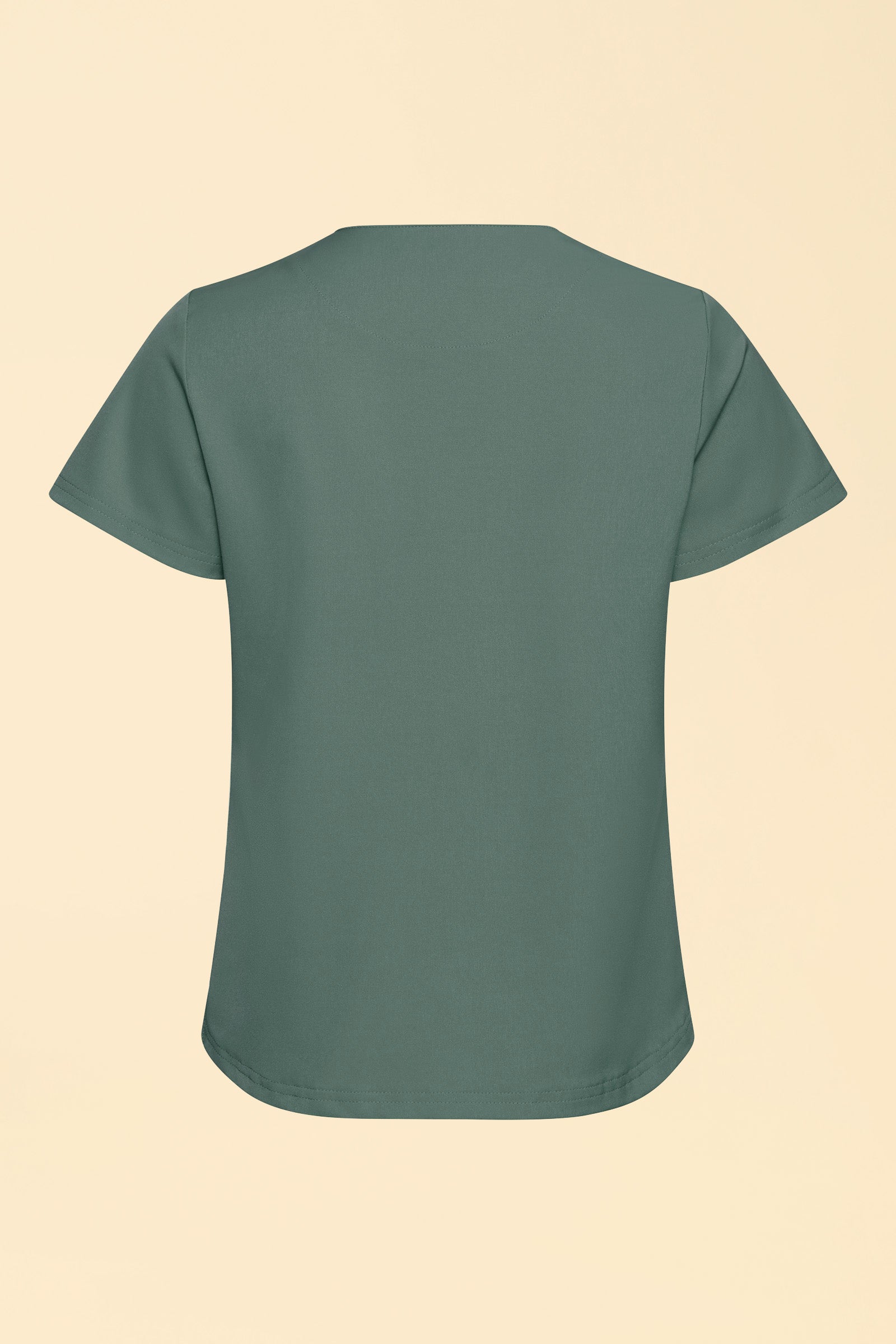 KAERE Shirt Damen - Rundhalsausschnitt dunkelgrün, Vue de dos