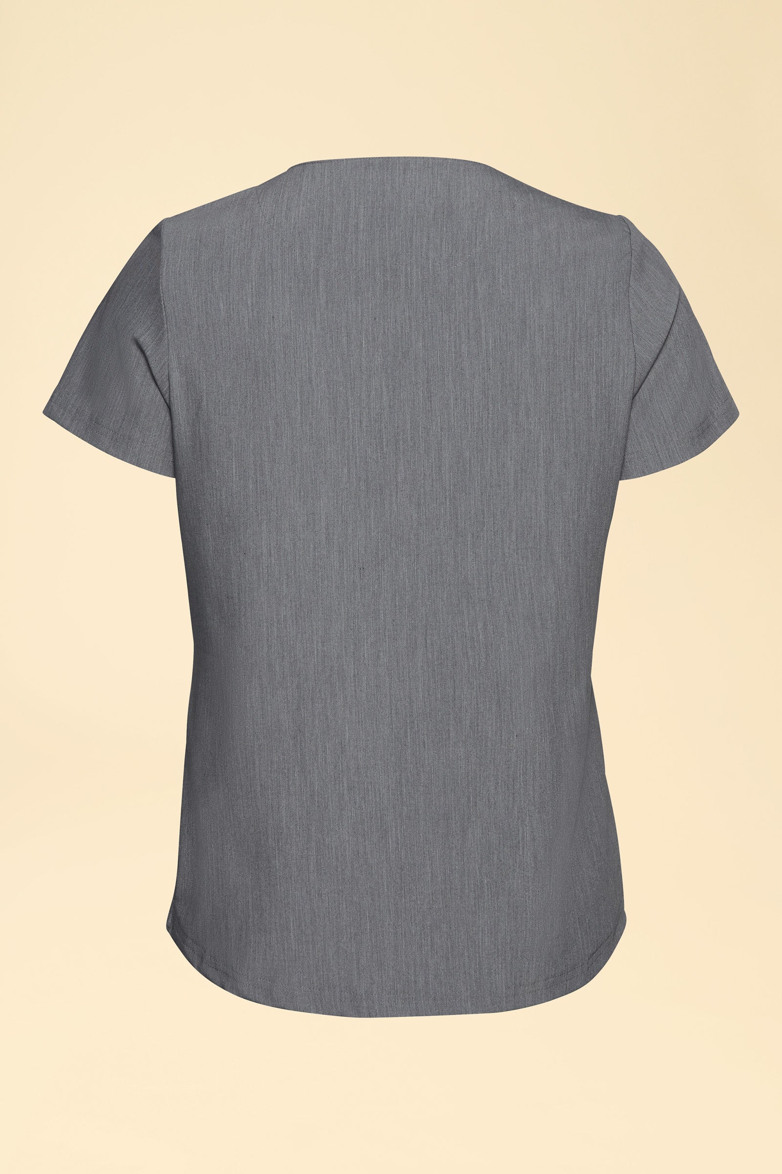 KAERE Shirt Damen - Rundhalsausschnitt grau melange, Vue de dos