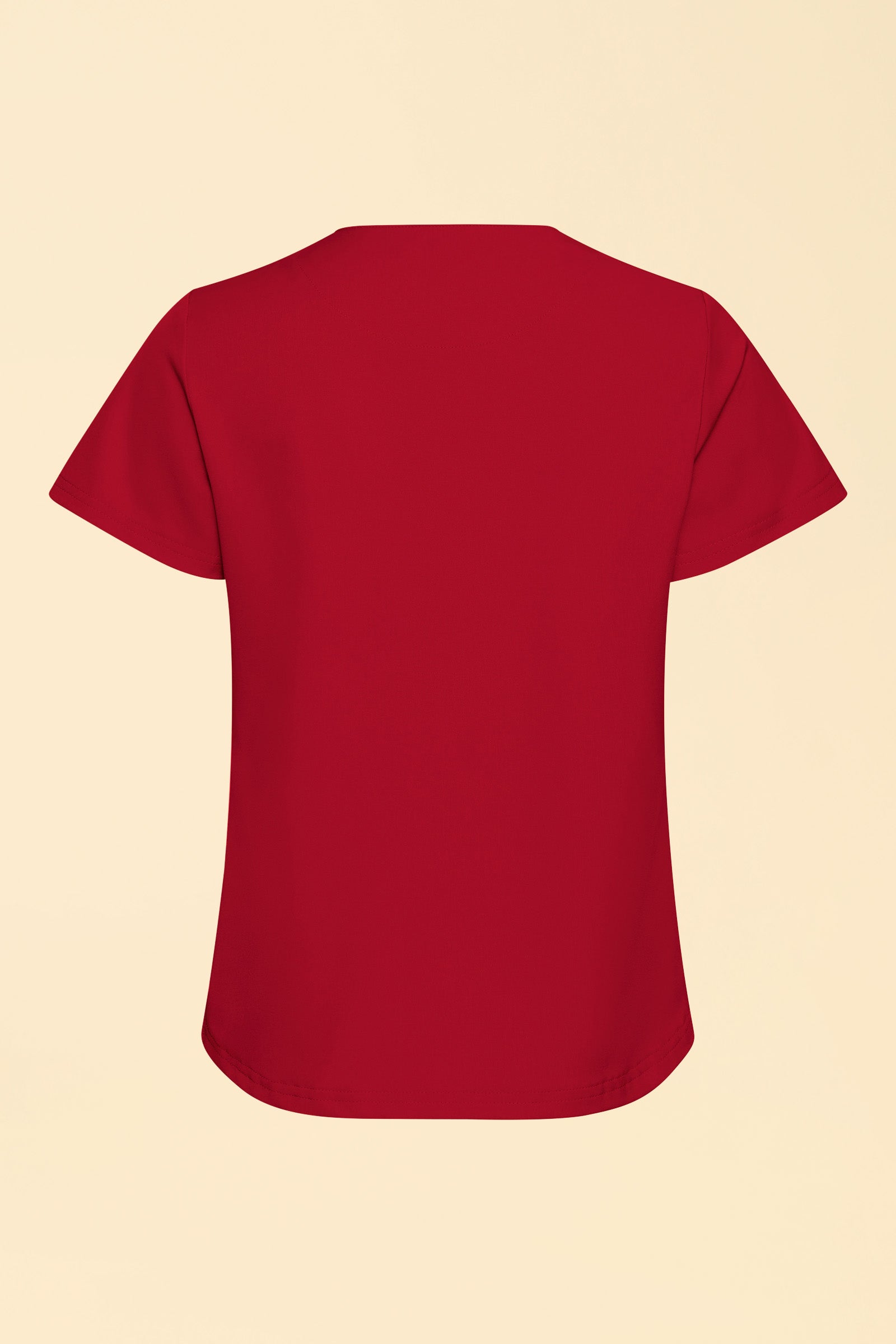 KAERE Shirt Damen - Rundhalsausschnitt rot, Vue de dos