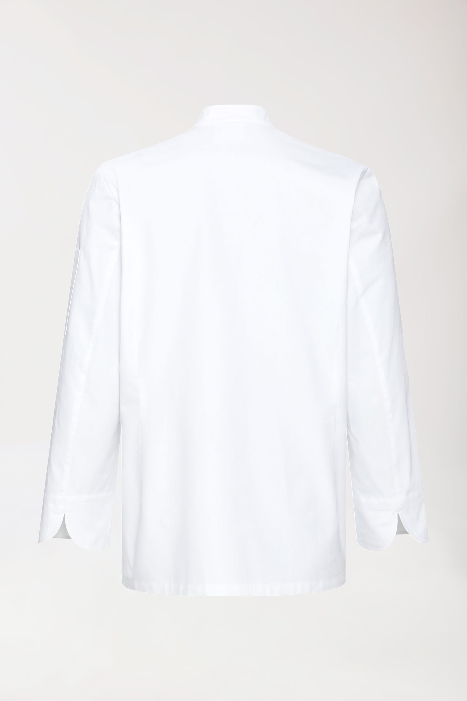 Gastro Kochjacke Herren - 6er Knopfreihe - 1/1 Arm weiss, Rückansicht