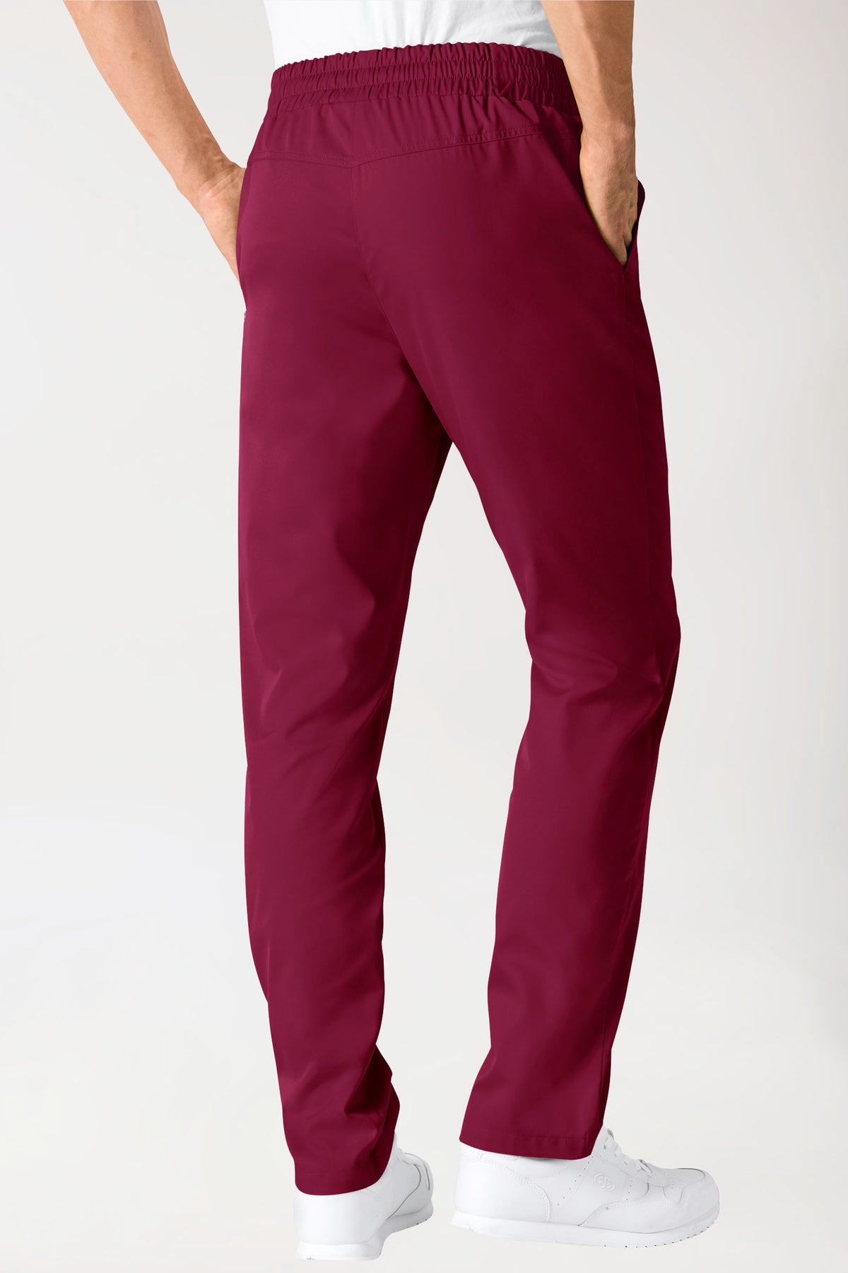 Hose Unisex - hoher Bund bordeaux, Vue de dos