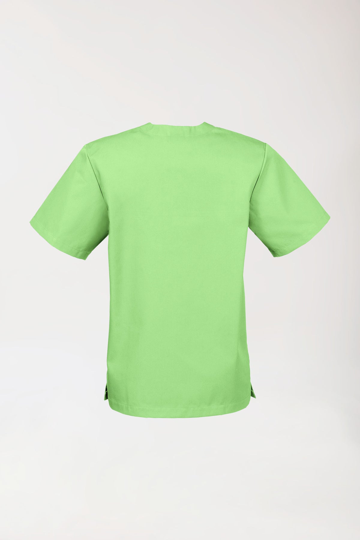 JUST STRONG Schlupfkasack Unisex - V-Ausschnitt apfelgrün, Rückansicht