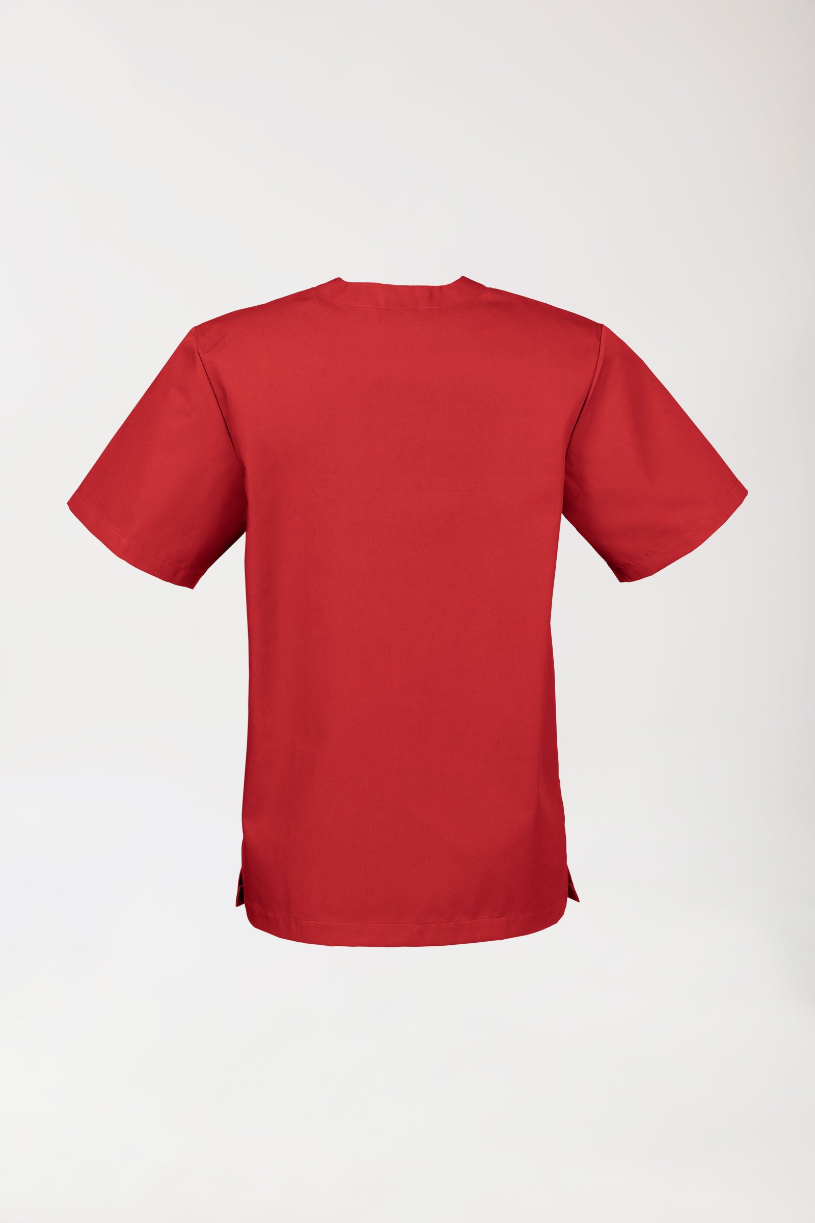 JUST STRONG Schlupfkasack Unisex - V-Ausschnitt rot, Rückansicht