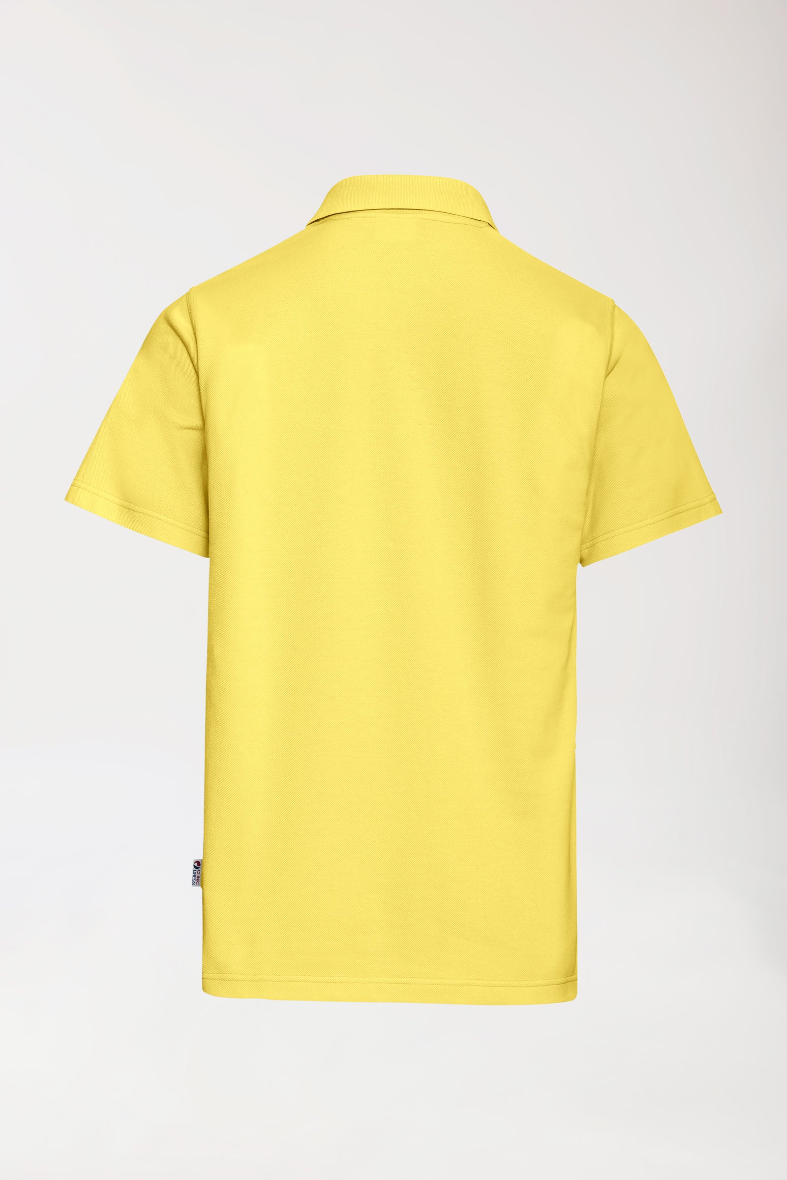 CORE Shirt Unisex - Polokragen gelb, Rückansicht