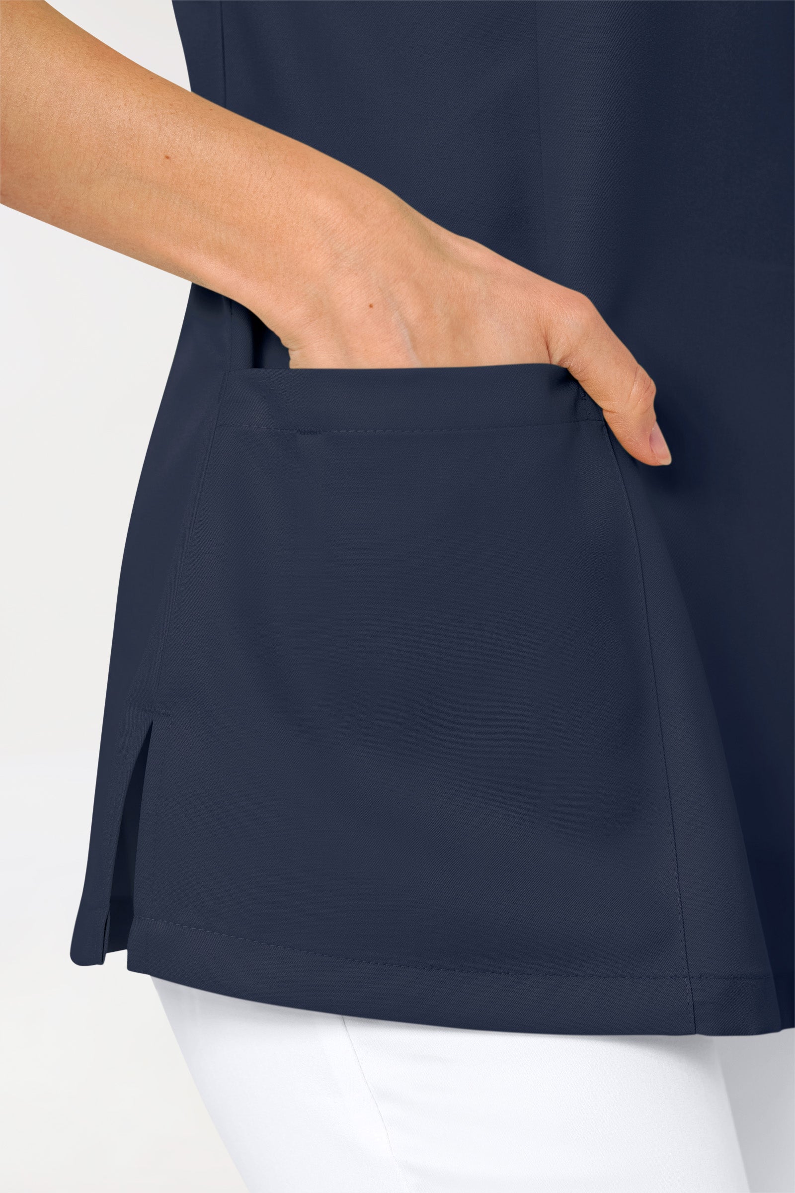 GREEN Schlupfkasack Damen - V-Ausschnitt navy