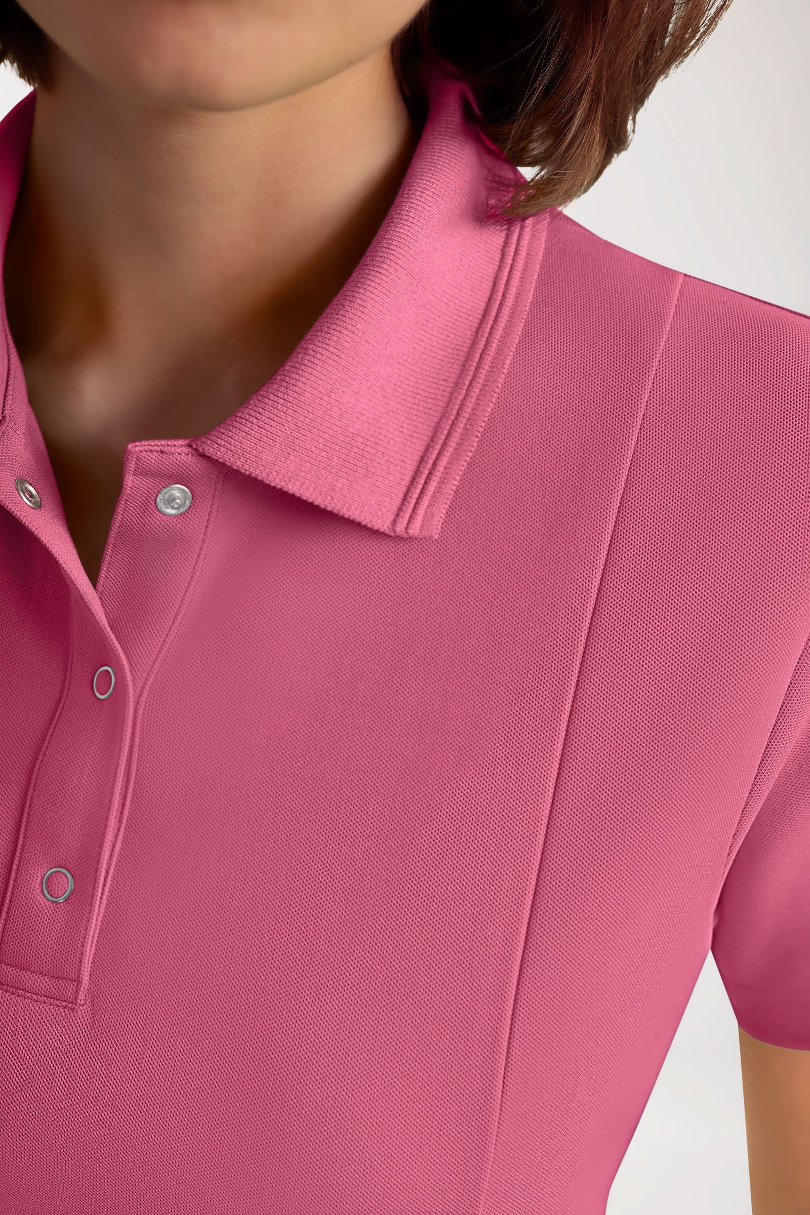 COMFY FLEX Stretch Schlupfkasack Damen - Polokragen rosenholz