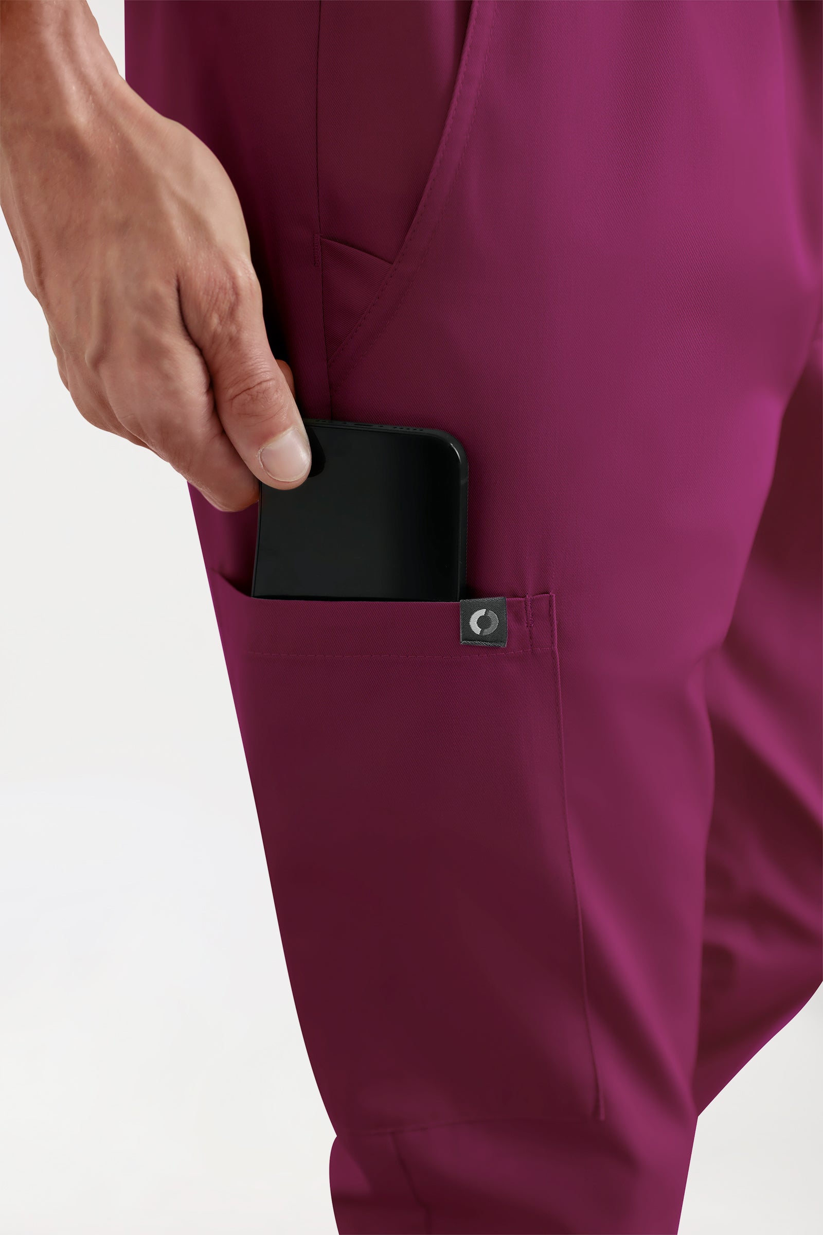 CORE Cargohose Herren - Jogpants Style berry