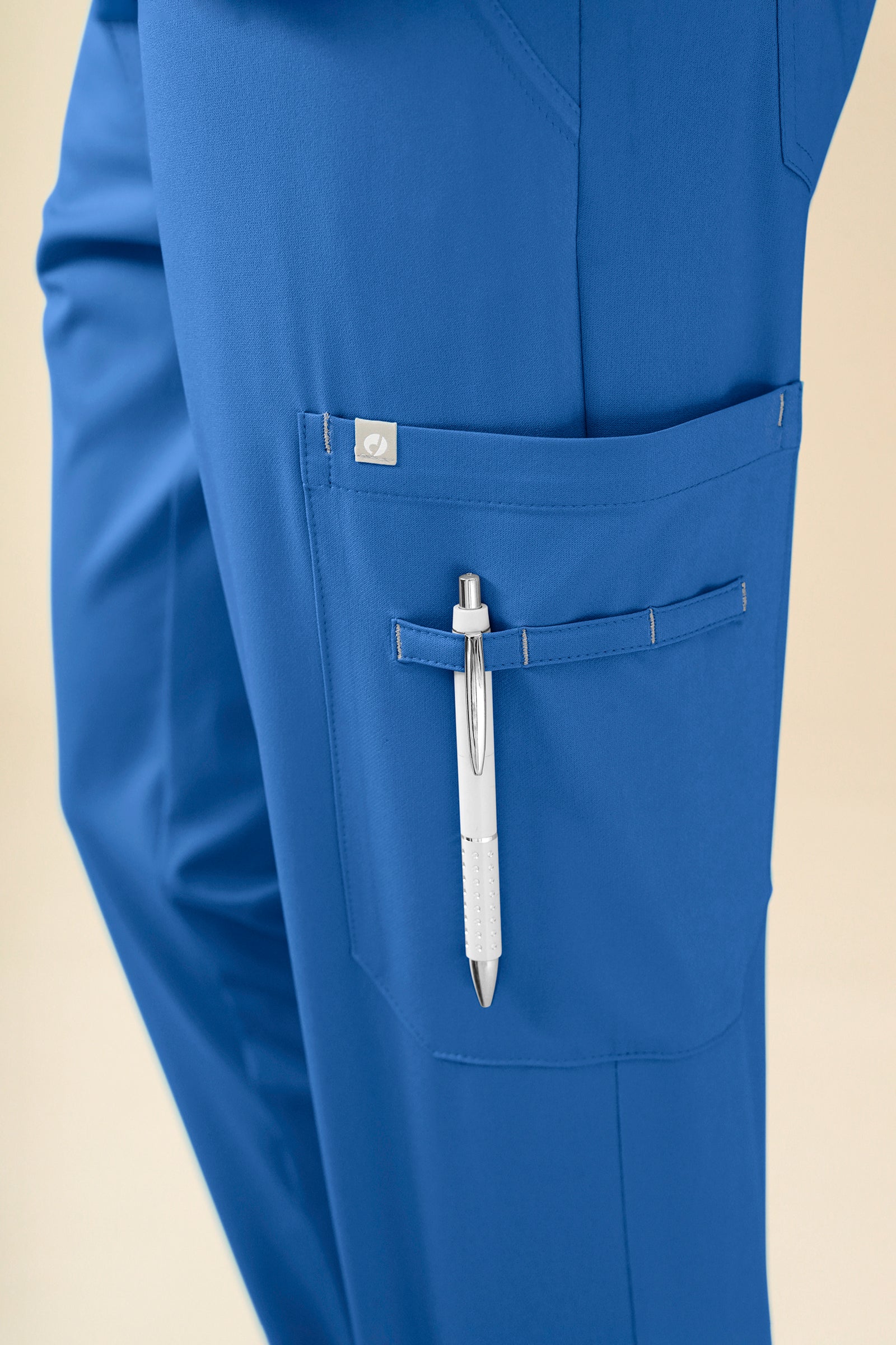 KAERE Hose Herren - gerader Saum Kurzgr. mit Beintaschen blau