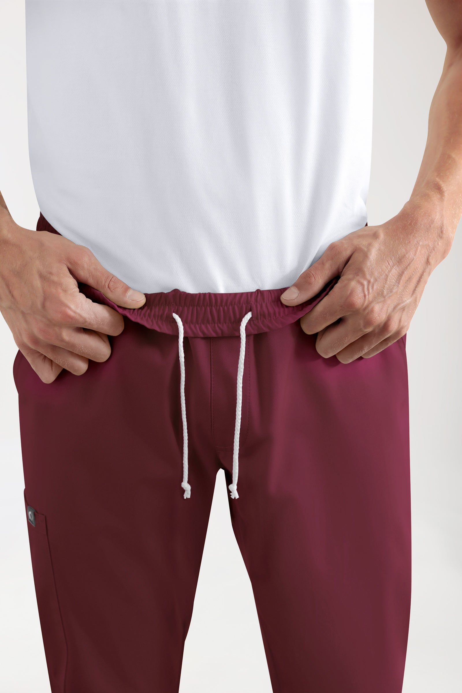 CORE Cargohose Herren - Jogpants Style bordeaux