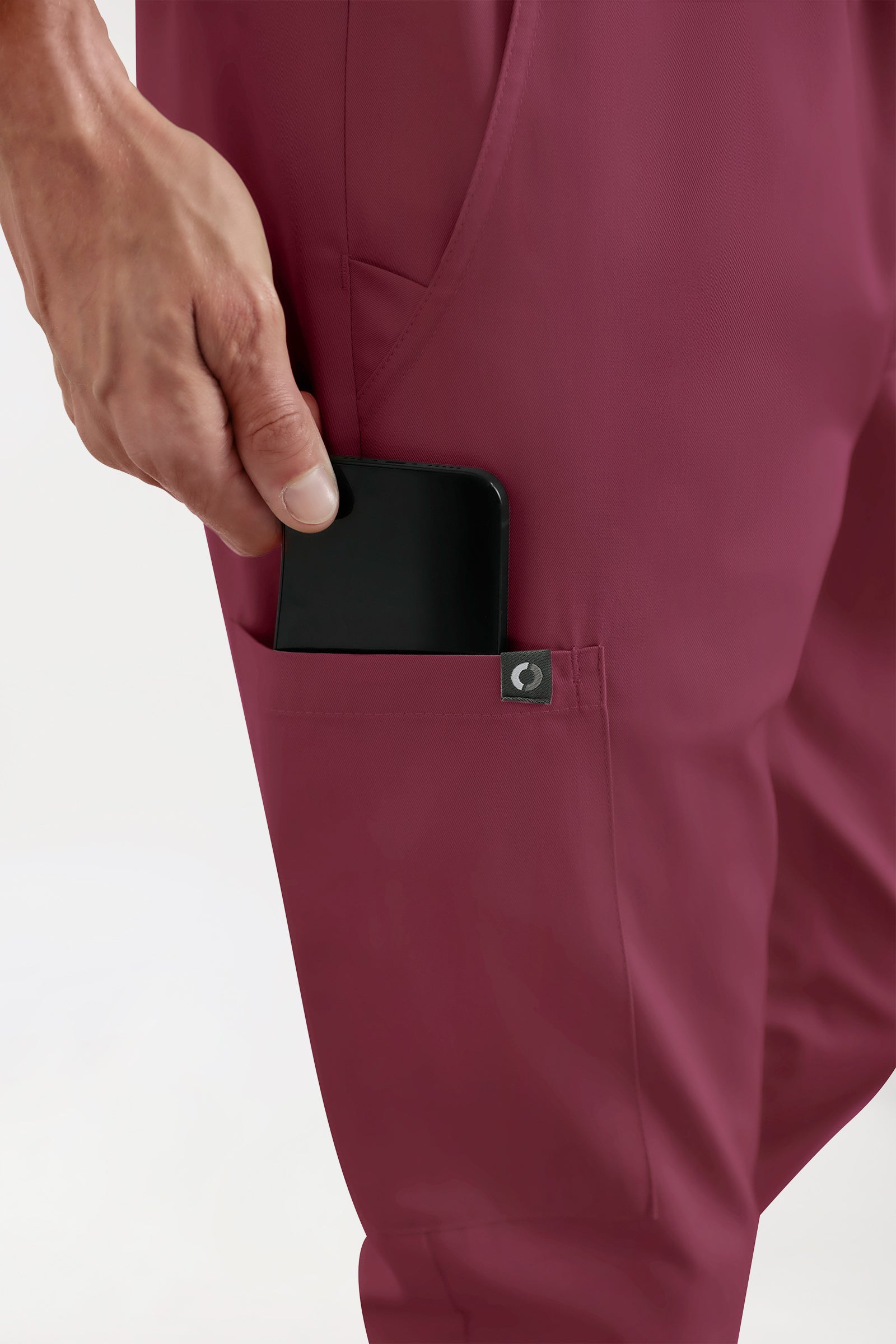 CORE Cargohose Herren - Jogpants Style bordeaux