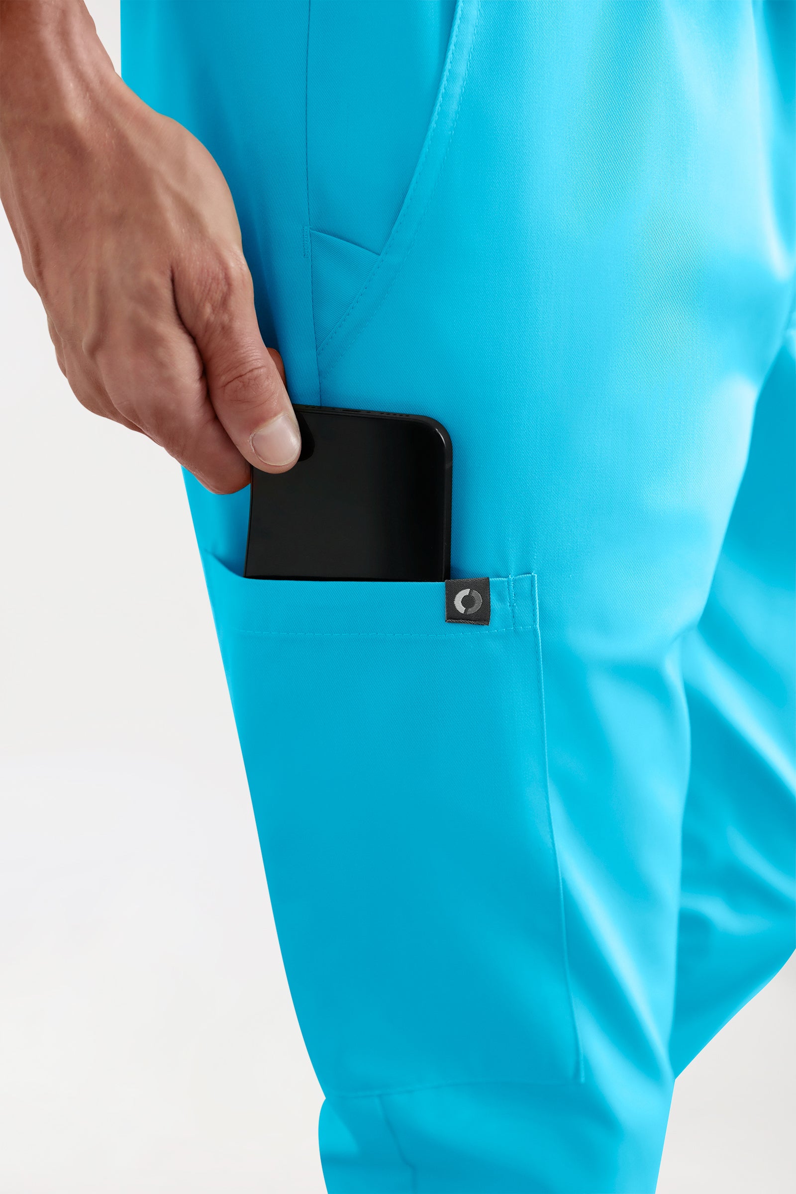 CORE Cargohose Herren - Jogpants Style türkis