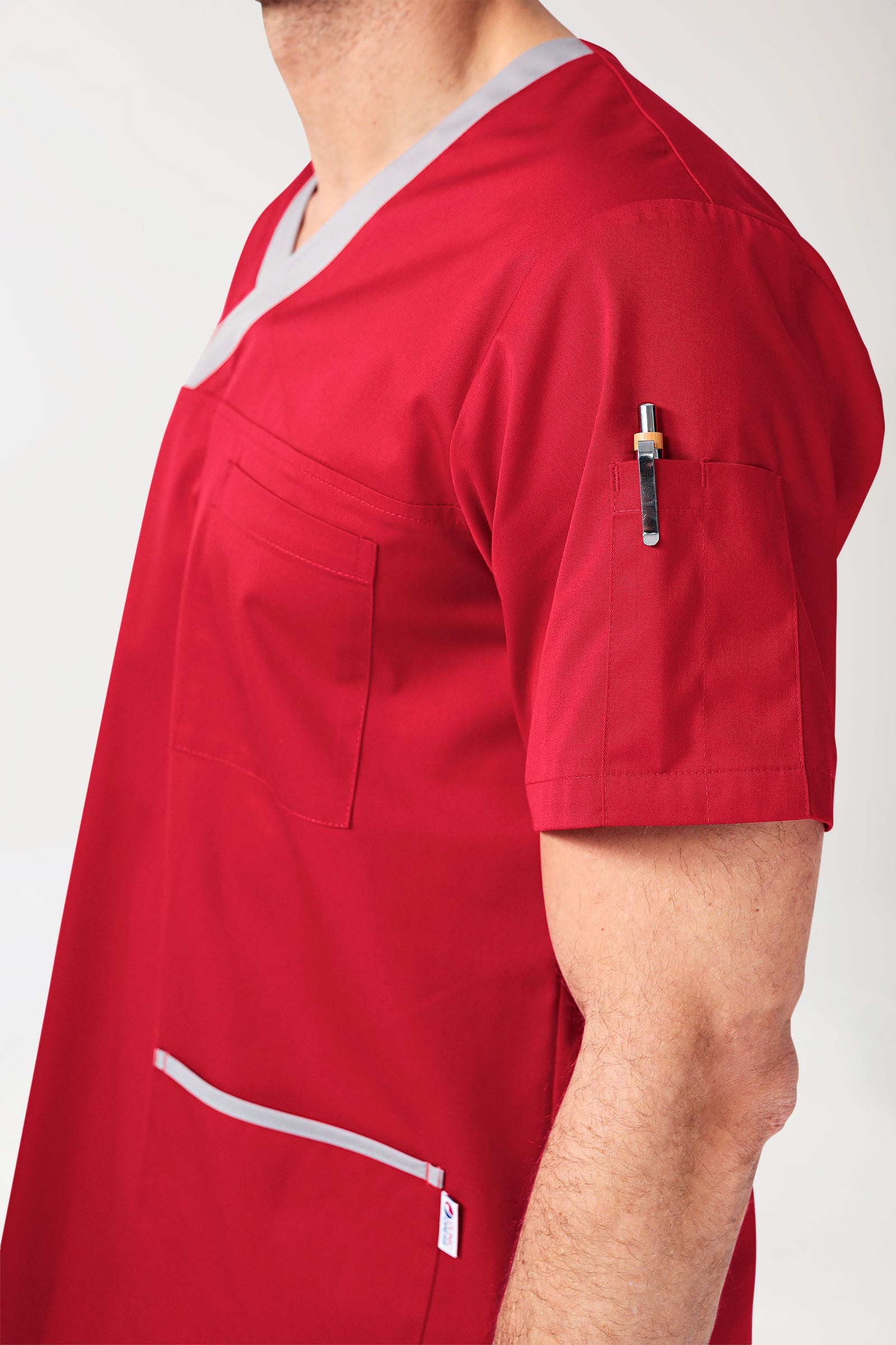 CORE Schlupfkasack Herren rot/grau