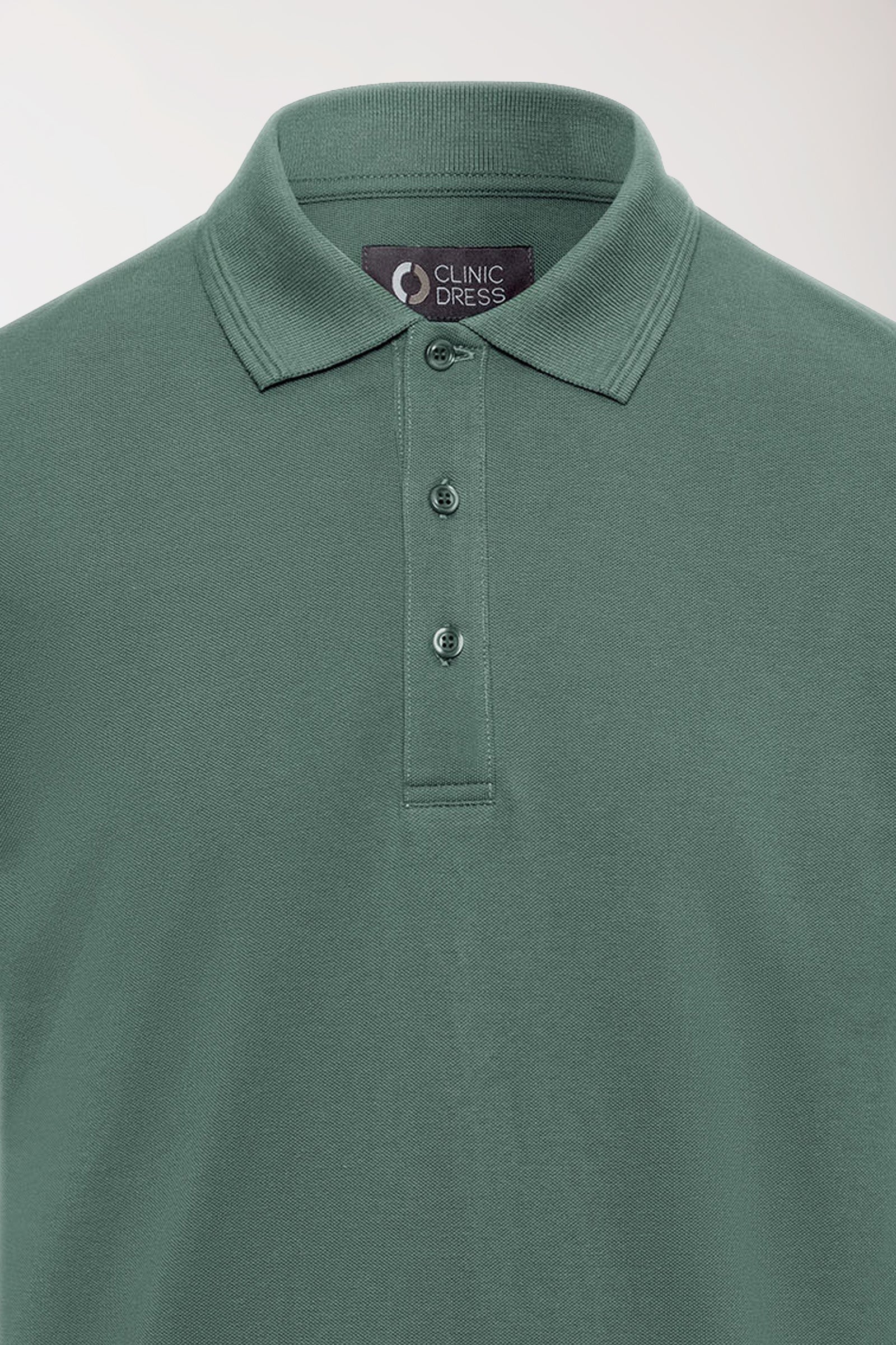 COMFY FLEX Stretch Shirt Herren - Polokragen dunkelgrün