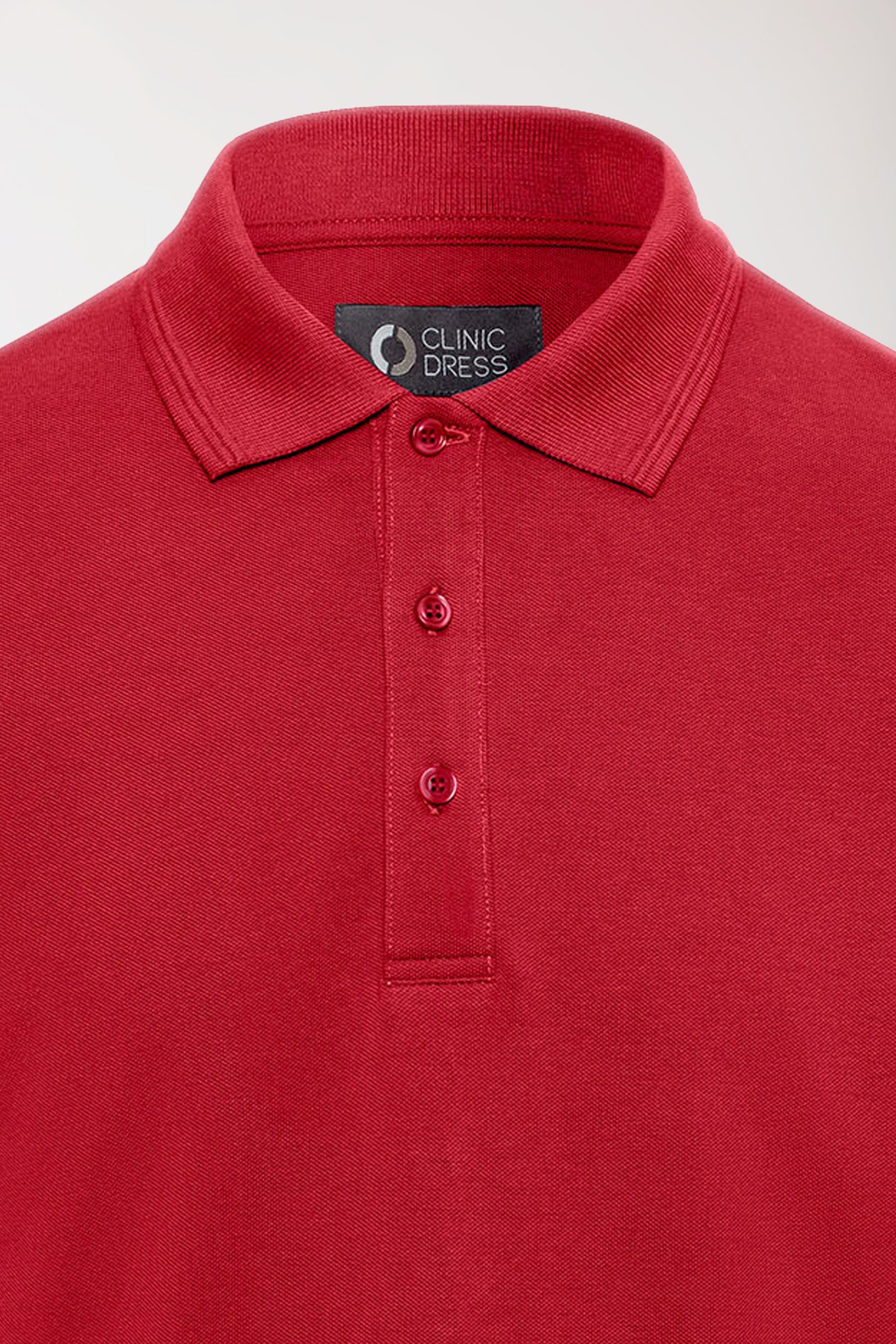 COMFY FLEX Stretch Shirt Herren - Polokragen rot