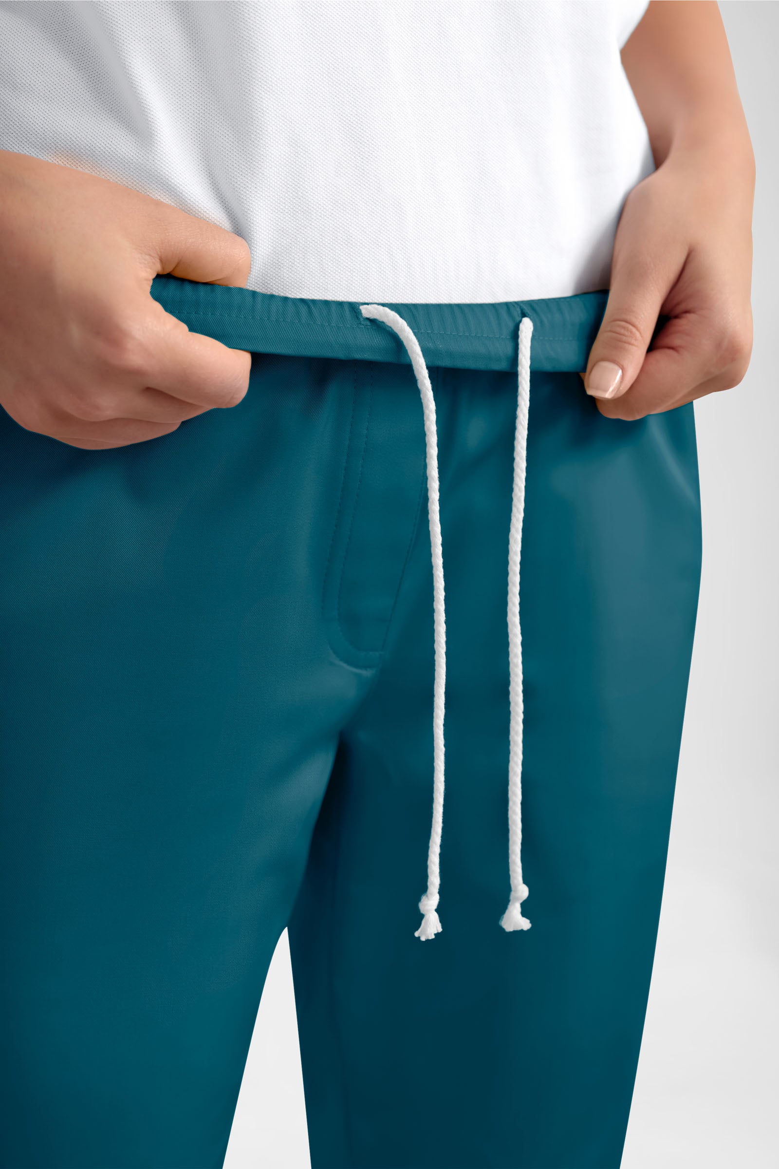 GREEN Stretch Hose Damen - Jogpants Style petrol