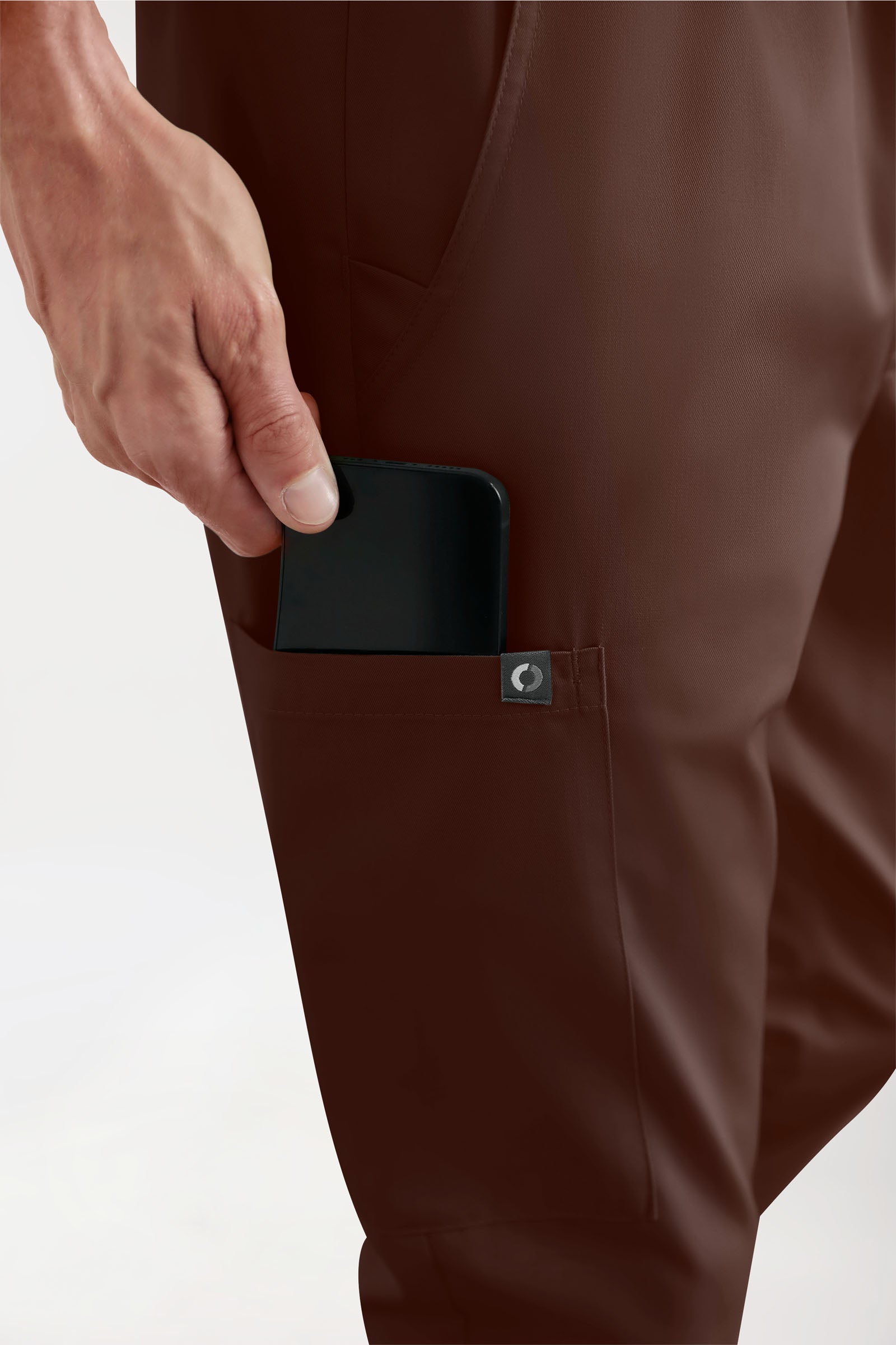 GREEN Stretch Hose Herren - Jogpants Style coffee