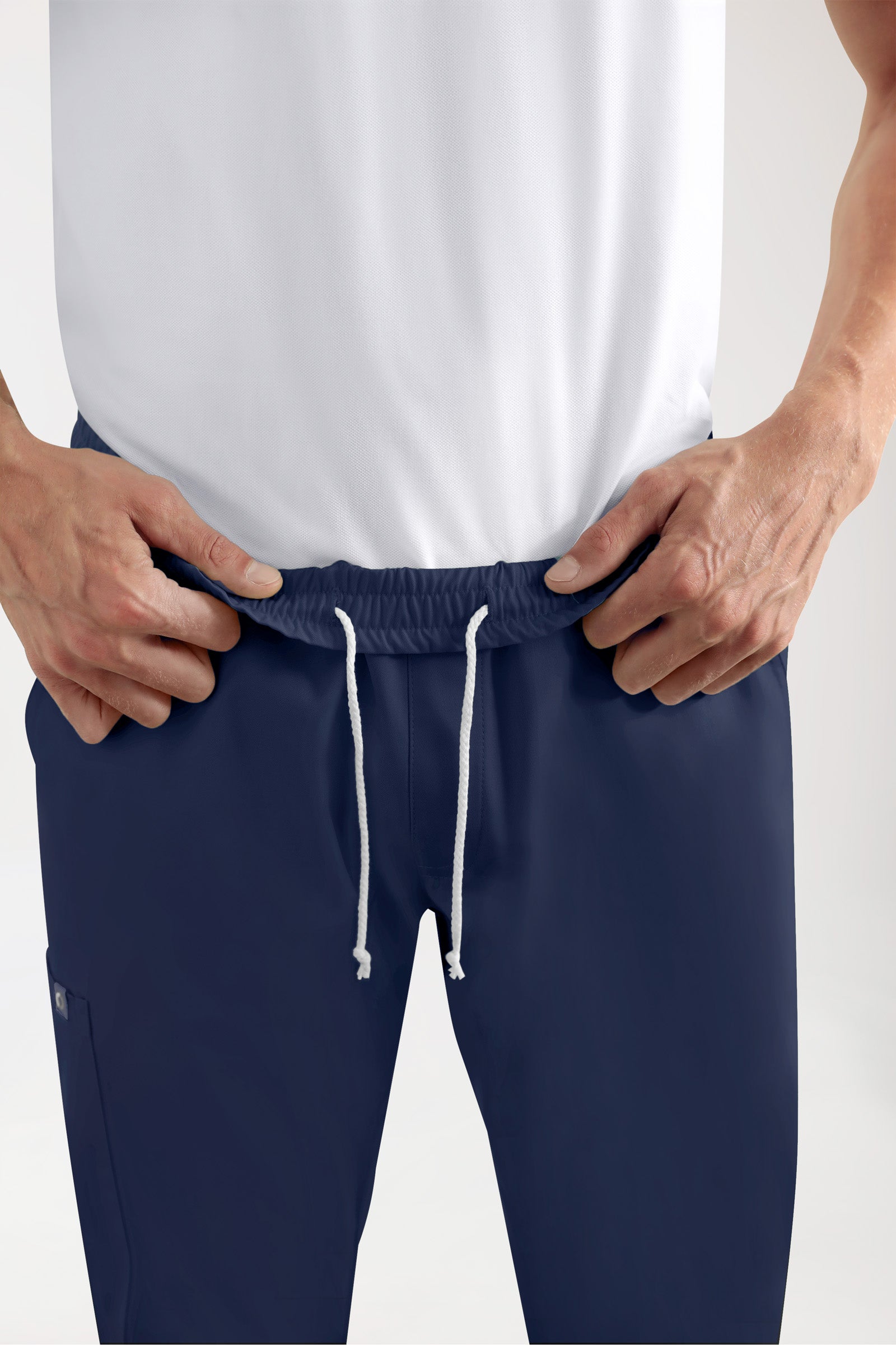 GREEN Stretch Hose Herren - Jogpants Style navy