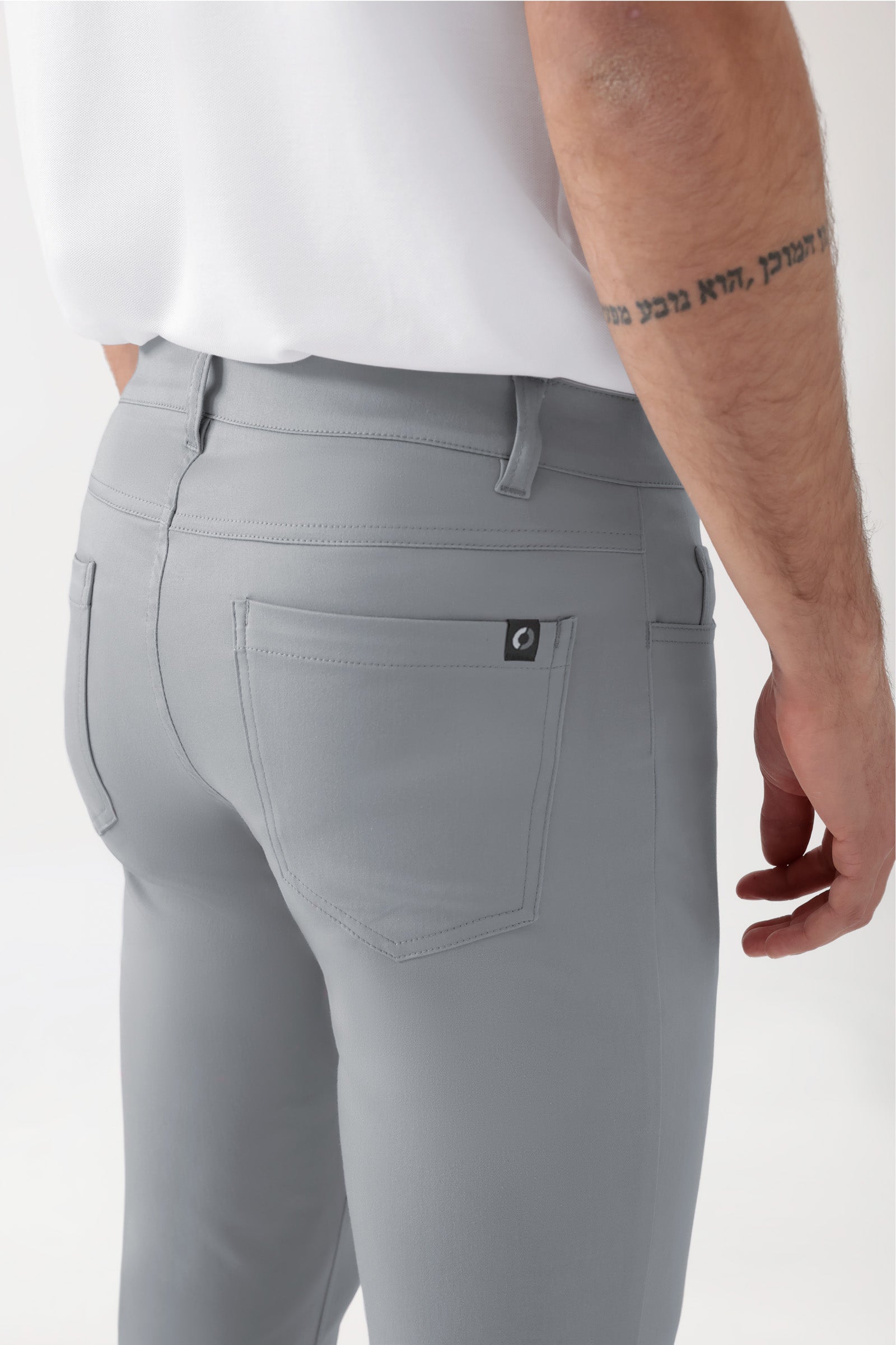COMFY FLEX 5-Pocket Hose Herren - schlankes Bein grau