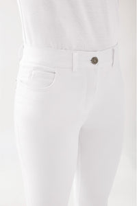 COMFY FLEX 5-Pocket Hose Damen - schlankes Bein weiss