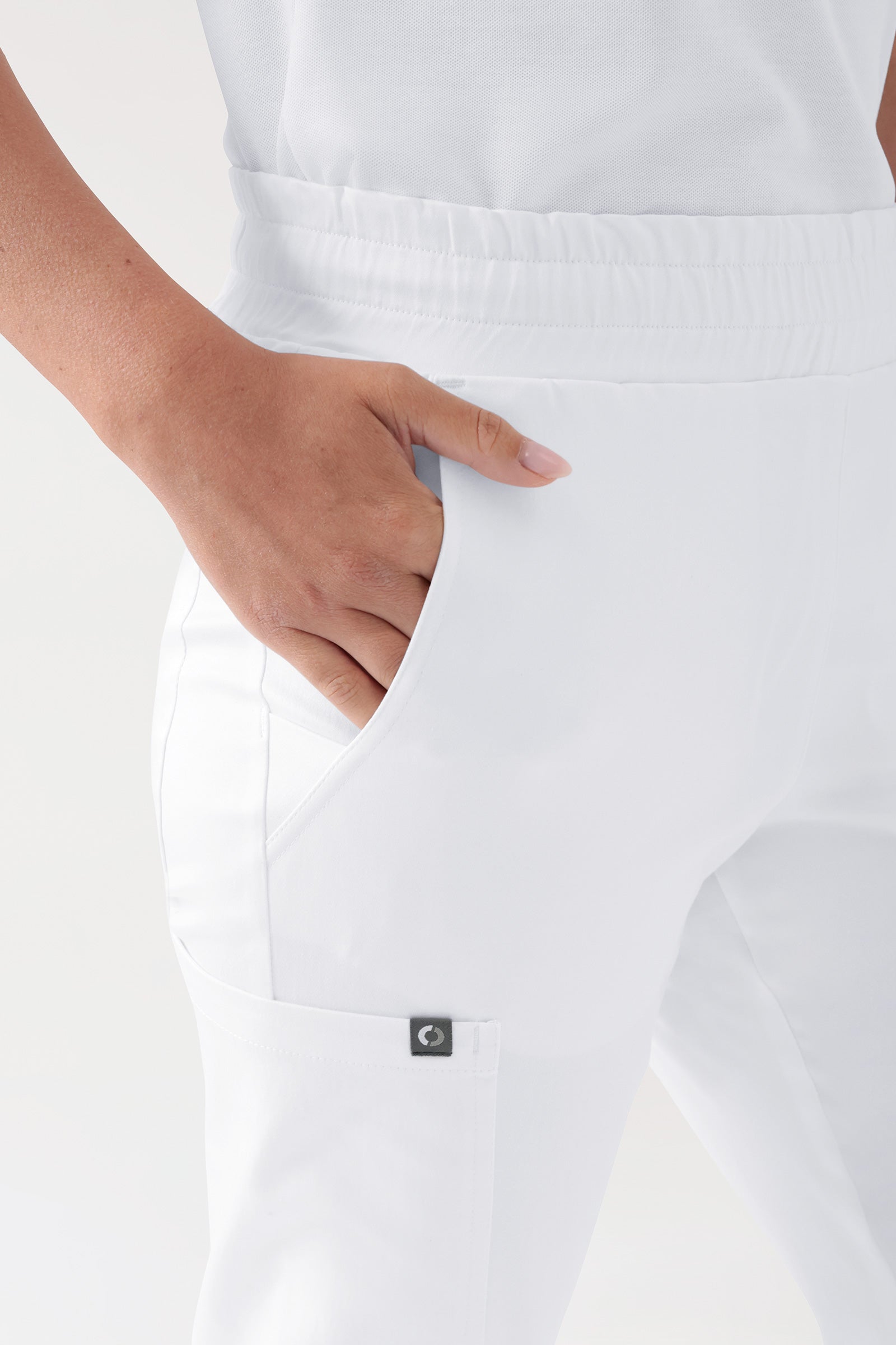 COMFY FLEX Stretch Hose Unisex - 7/8 Länge weiss