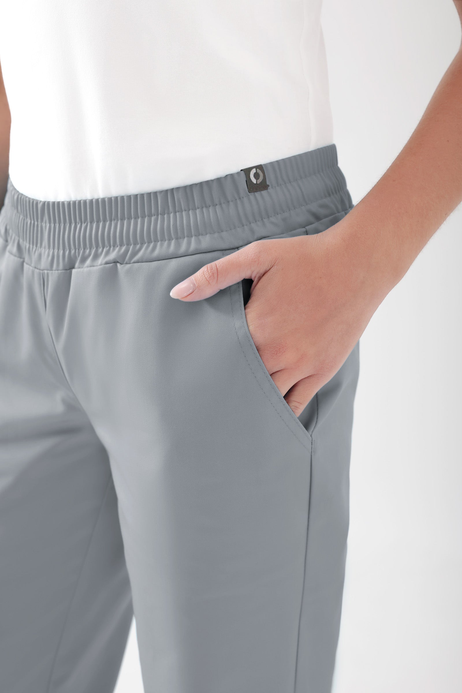 JUST STRONG Hose Damen - Gummibund grau