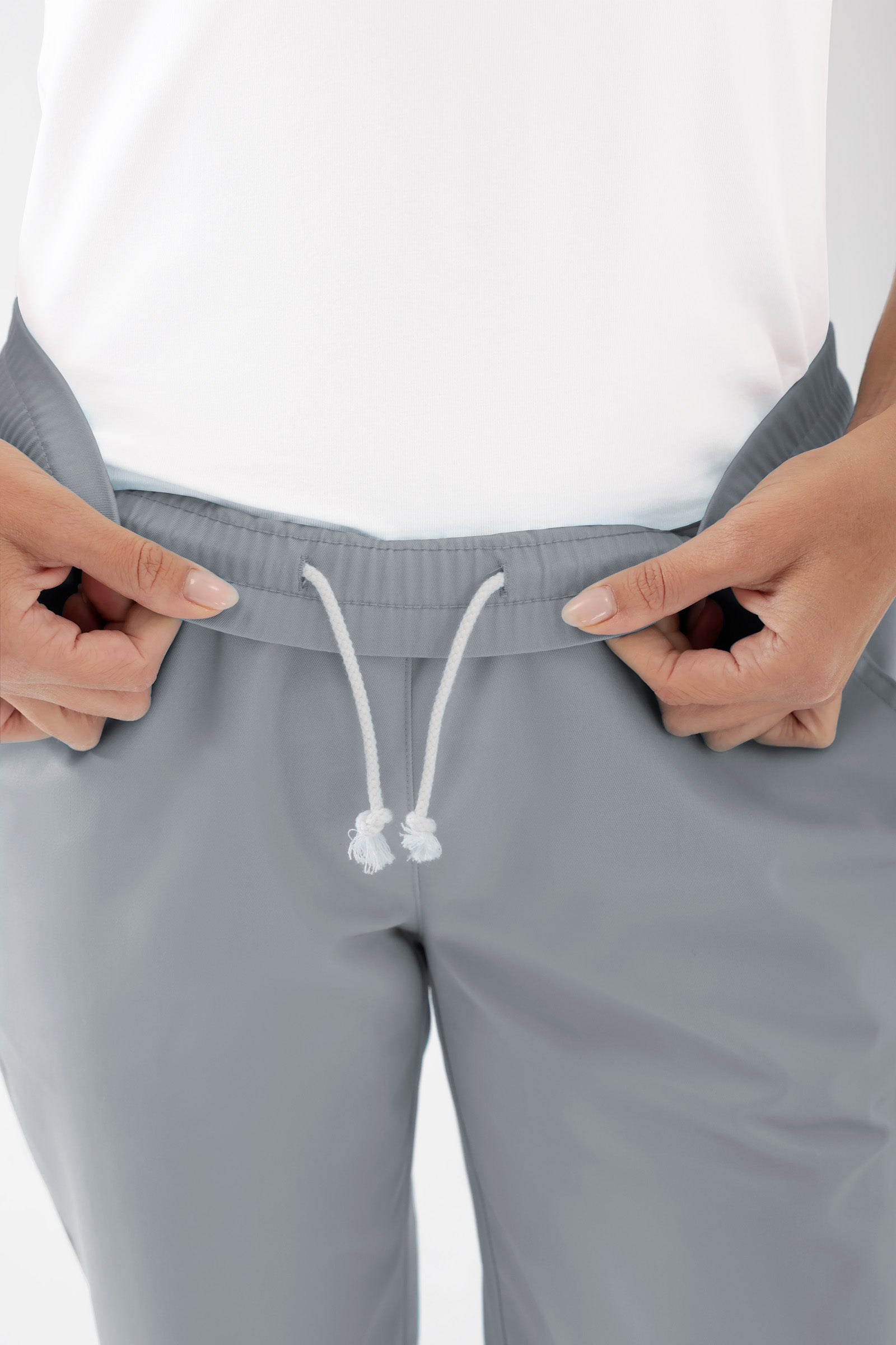 JUST STRONG Hose Damen - Gummibund grau