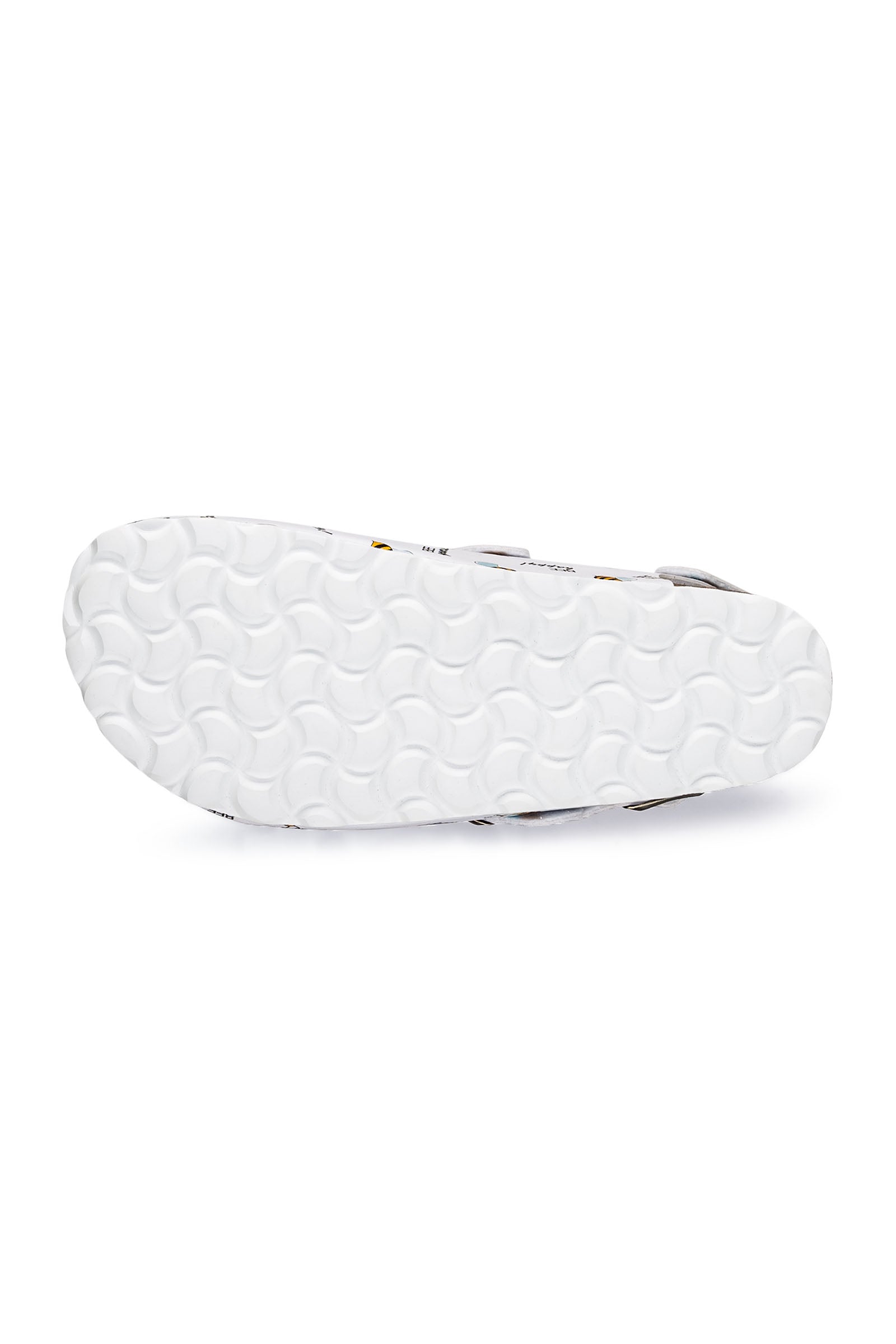 Unisex Clog weiss/gelb/schwarz