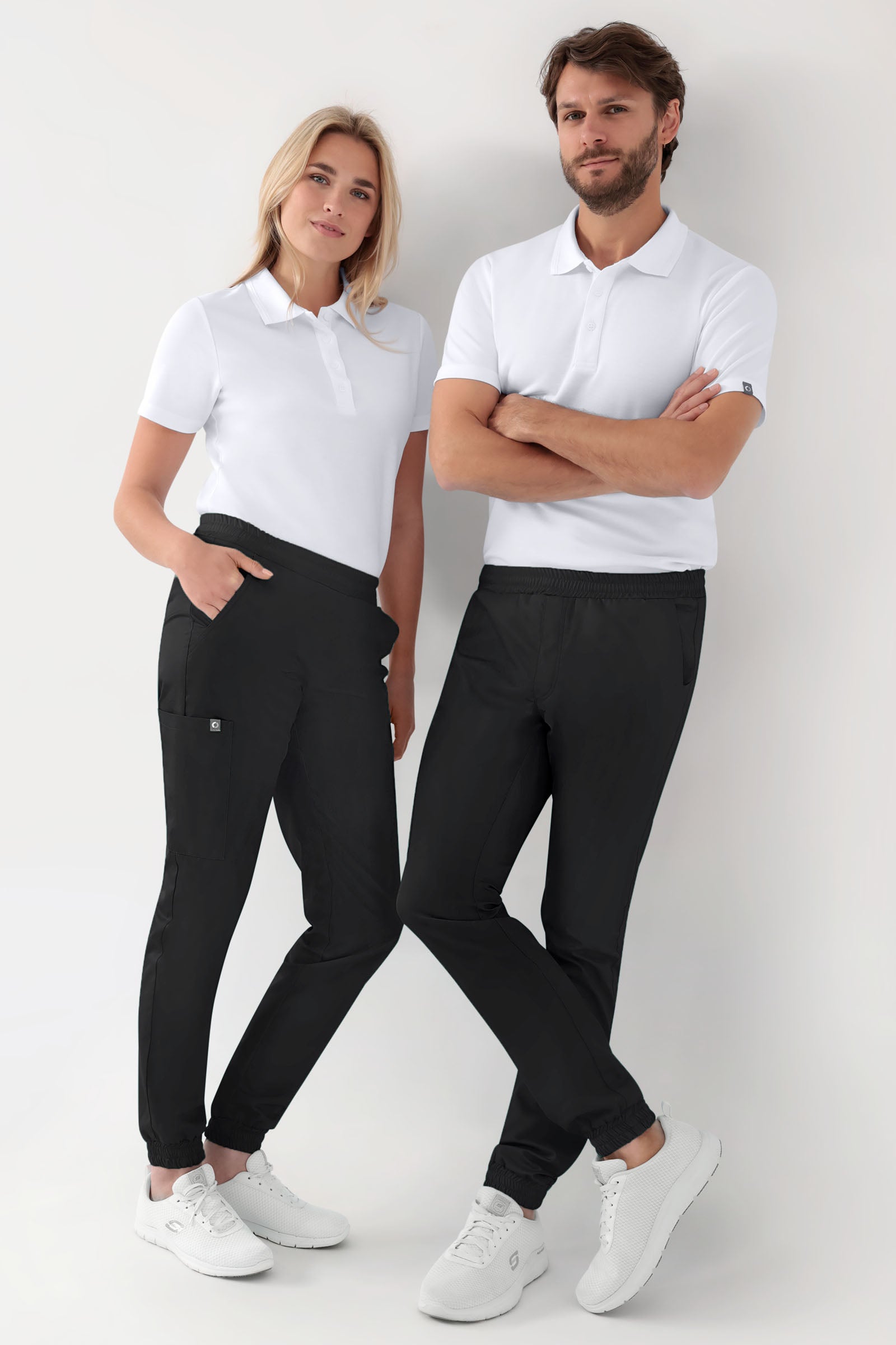 GREEN Stretch Hose Damen - Jogpants Style schwarz