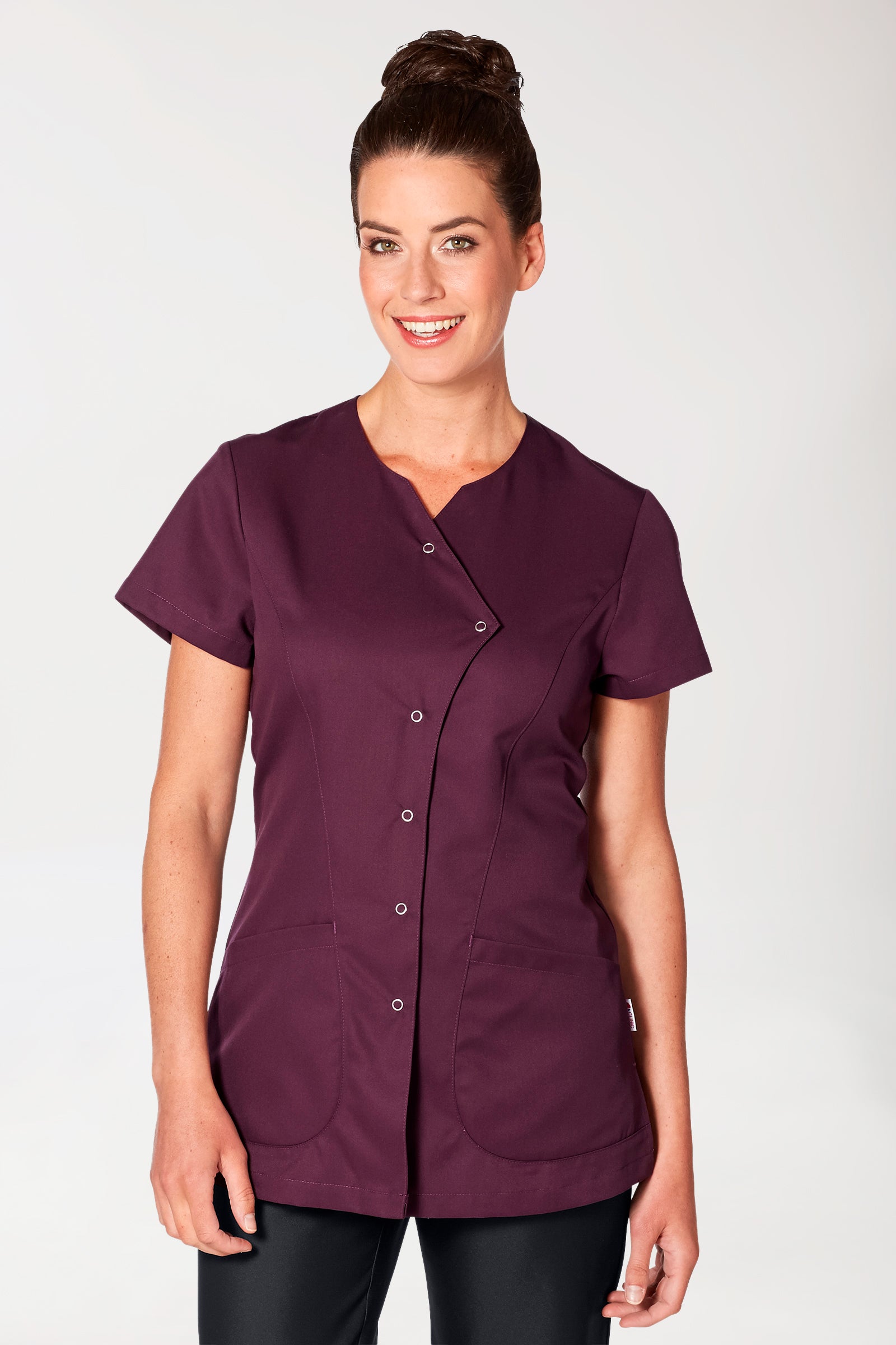 GREEN Kasack Damen - geknöpft black berry