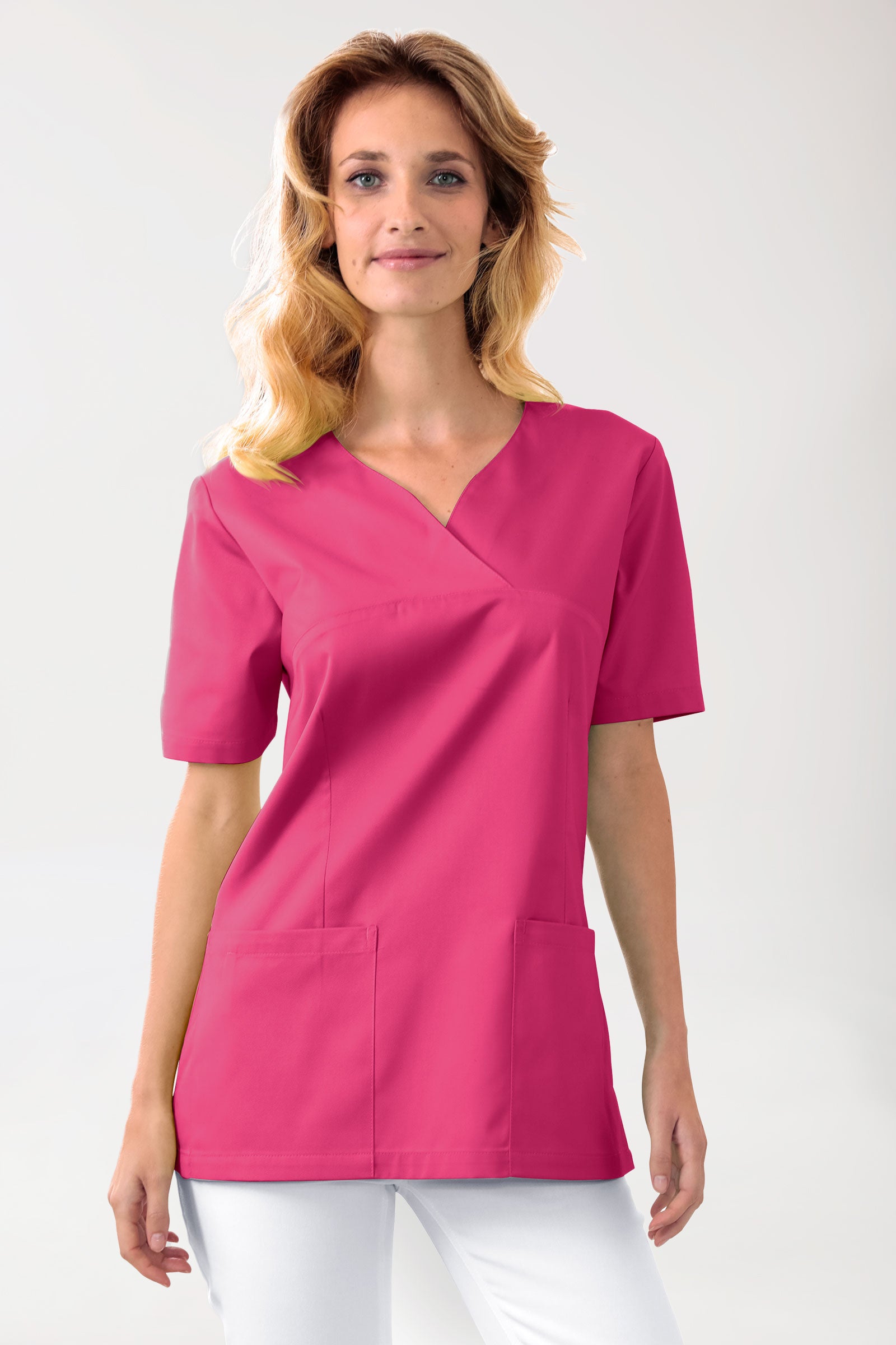 CORE Schlupfkasack Damen - Herzausschnitt pink