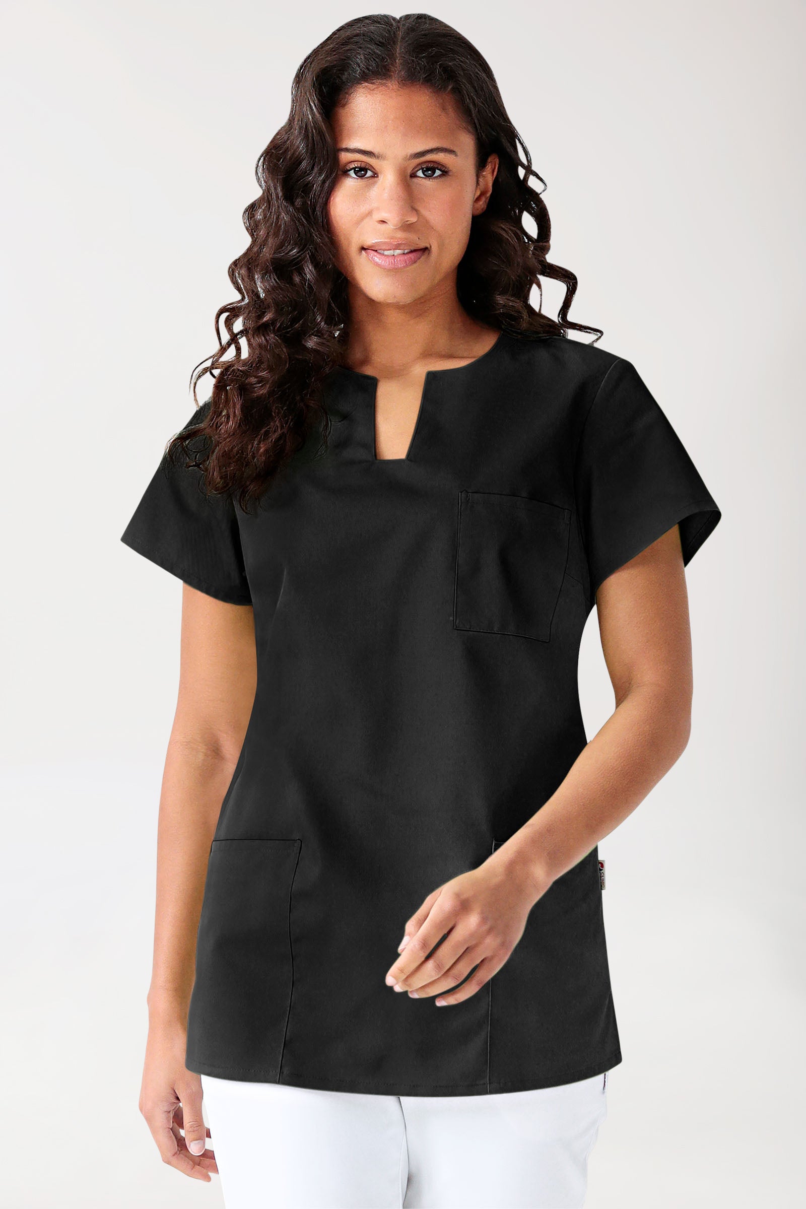 JUST STRONG Schlupfkasack Damen - eckiger Ausschnitt schwarz