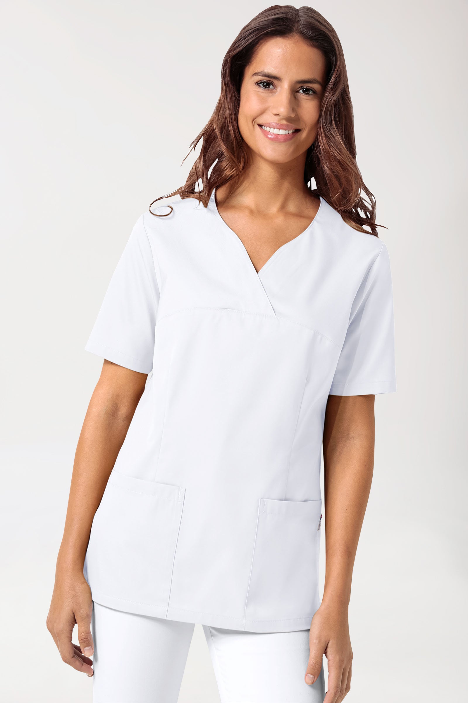 CORE Schlupfkasack Damen - 5er-Pack - Herzausschnitt weiss