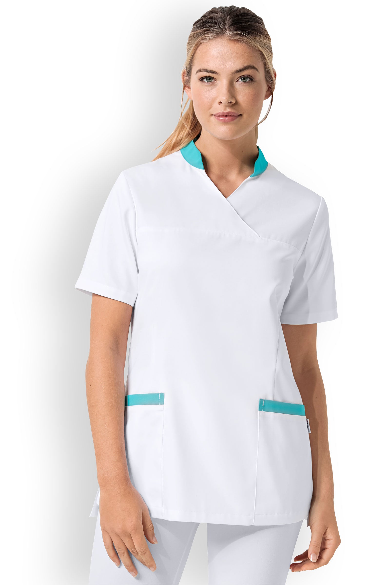 Schlupfkasack Damen Besatz Curaçao, Vue de face