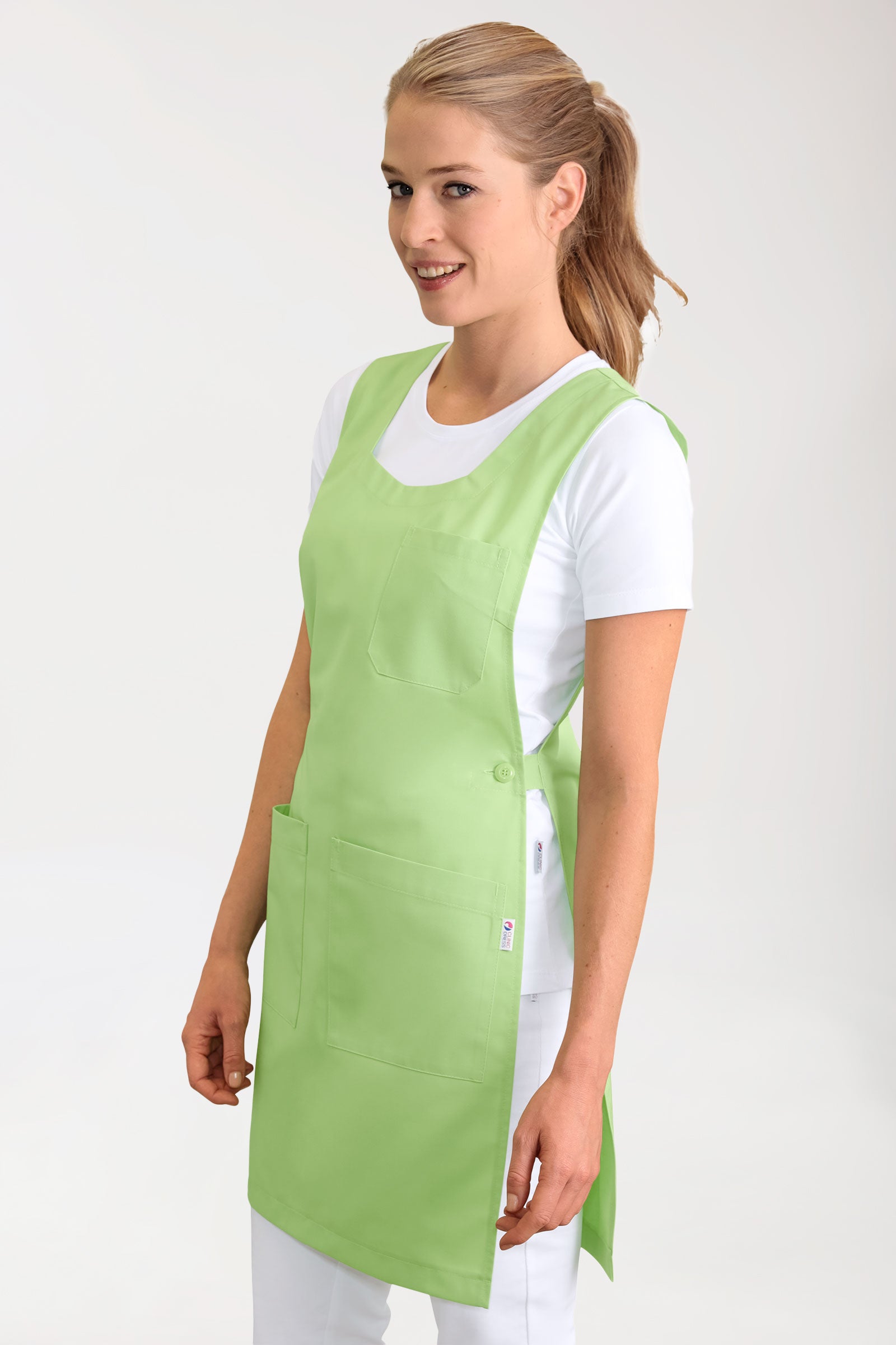JUST STRONG Überwurfschürze Damen apfelgrün