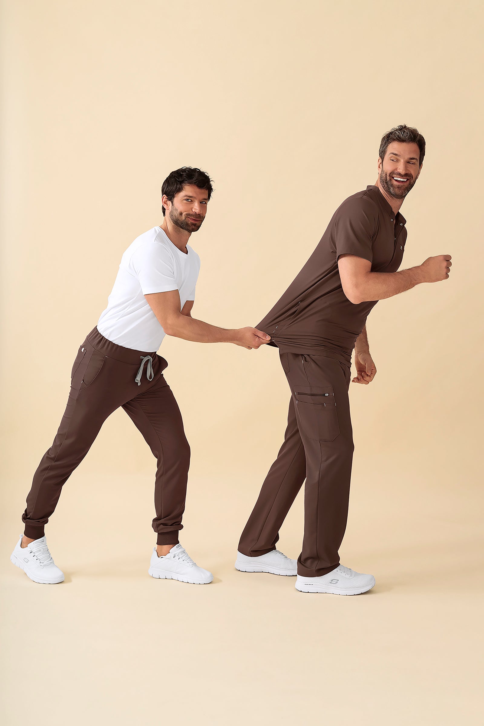 KAERE Hose Herren - gerader Saum mit Beintaschen coffee, Vue de face