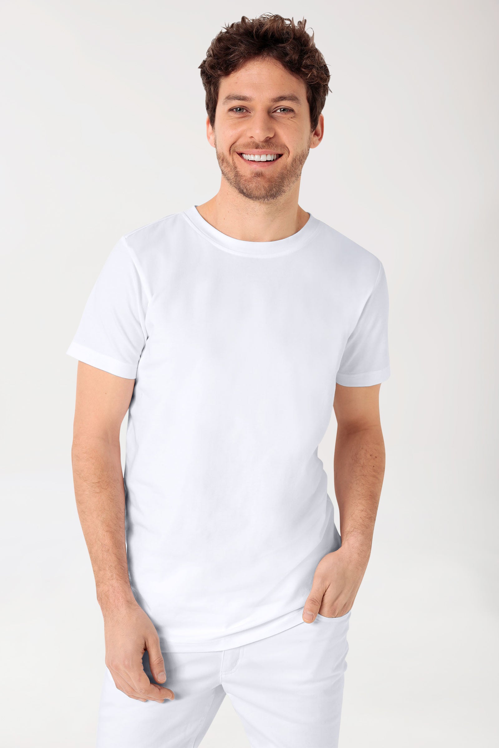 CORE Shirt Herren - Rundhals weiss