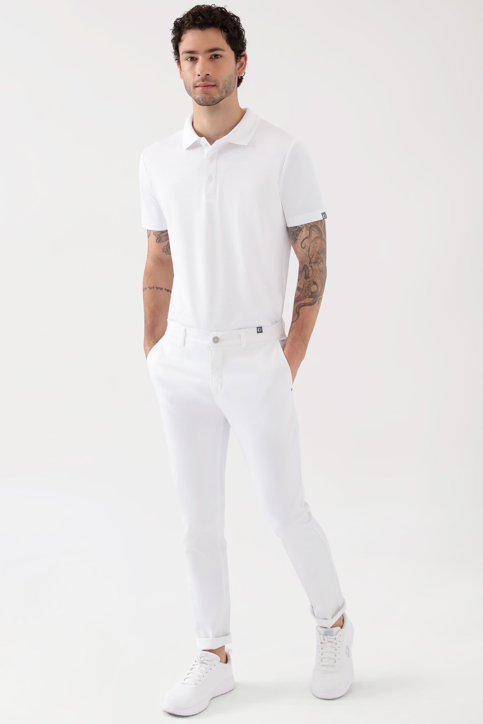 COMFY FLEX Hose Herren - Chino Style weiss
